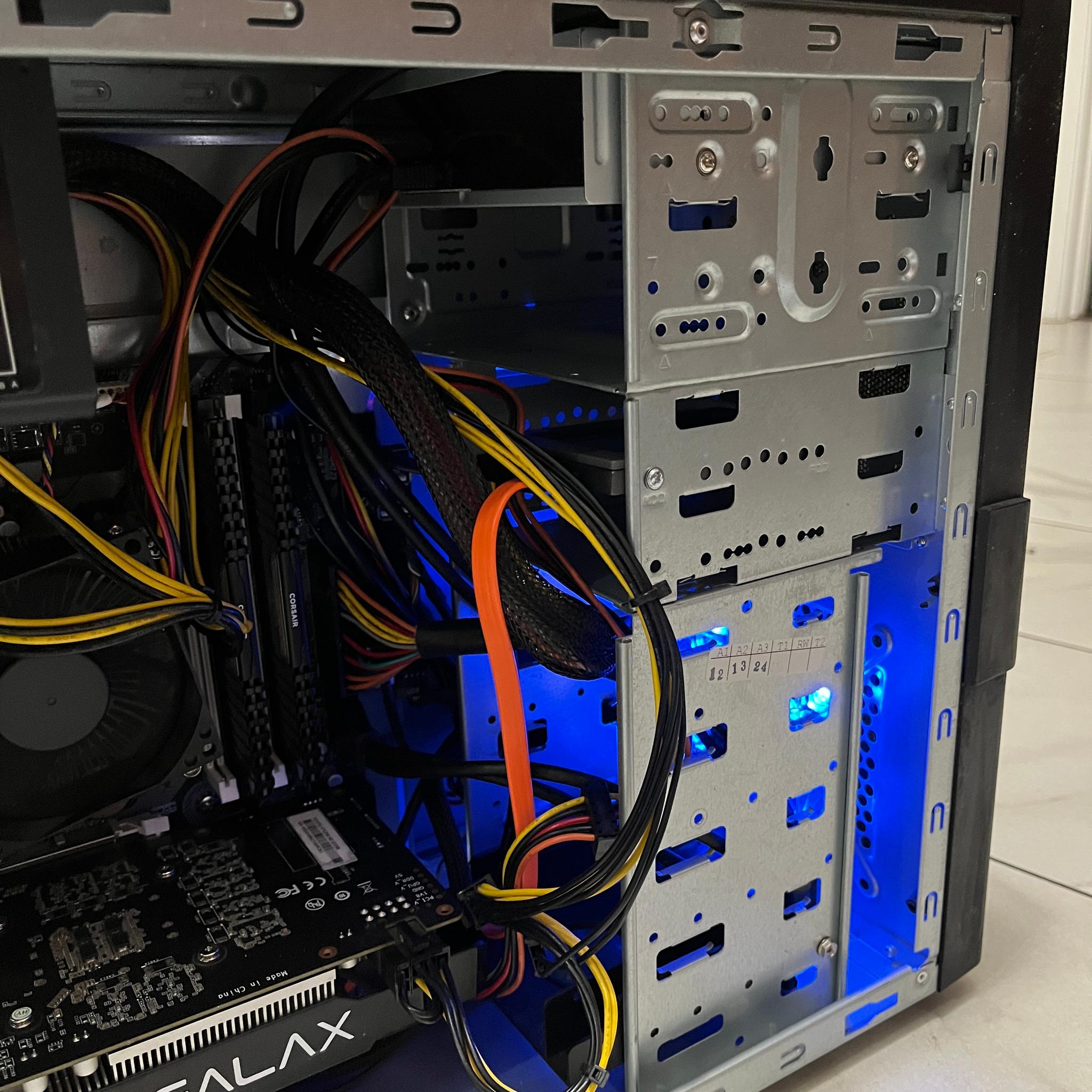 NVIDIA RTX 2060, Intel Core i5-7400, 16GB RAM, 480 GB SSD - Sleeper Office Gaming PC w/ Wi-Fi & BT