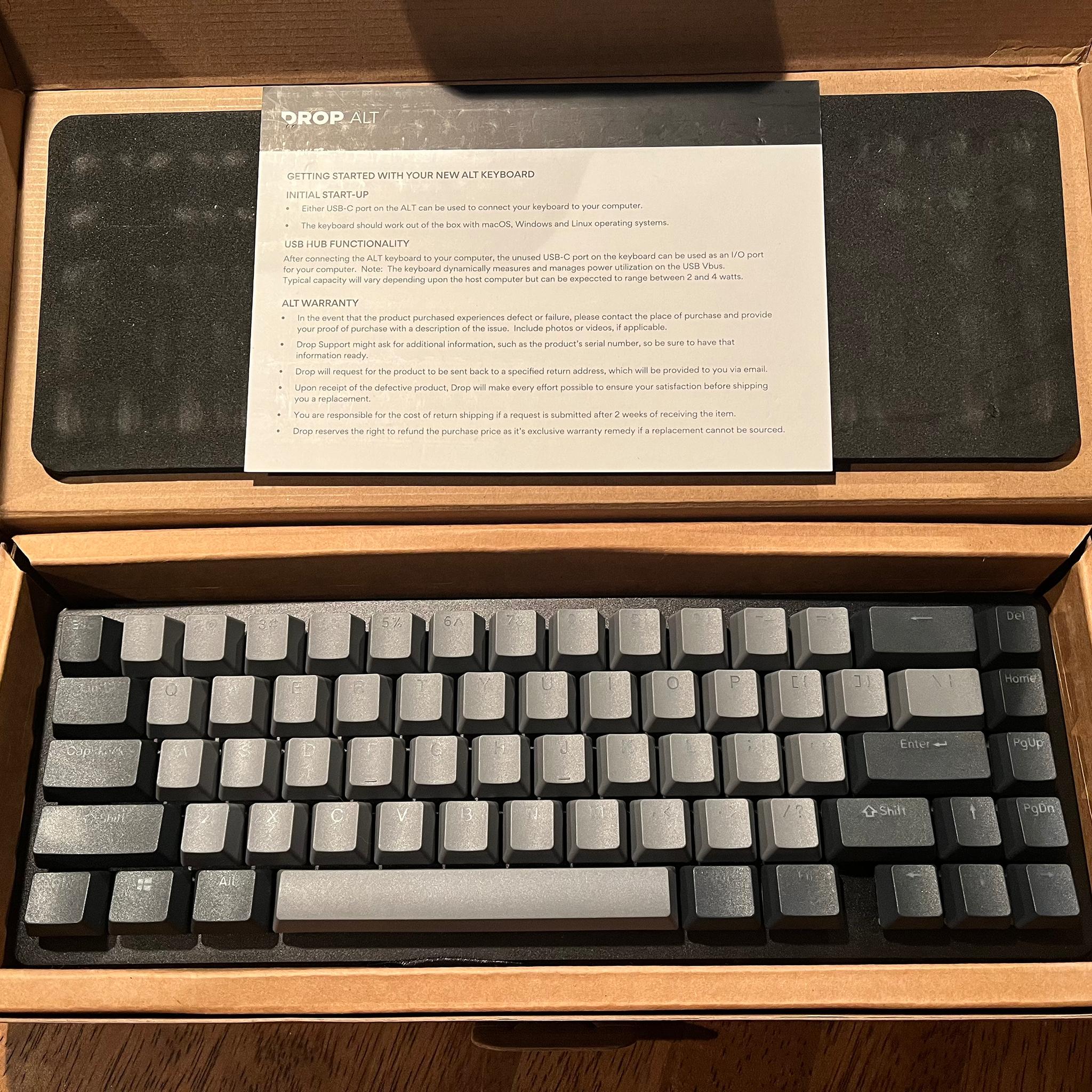 DROP ALT 65% Keyboard | Aluminum Frame | Hot Swappable Switches | Fully Customizable RGB |