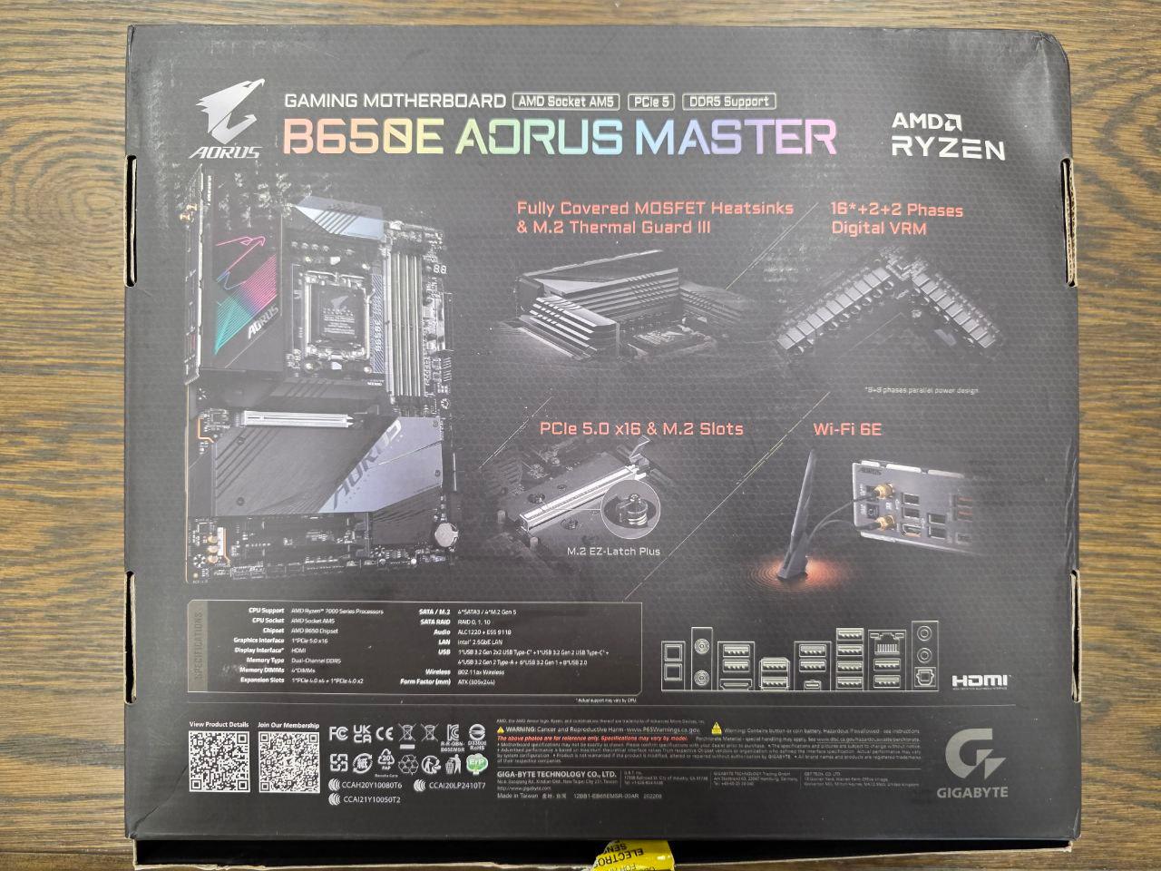 On Sale! Gigabyte B650E AORUS MASTER- NEW Open Box Un-used