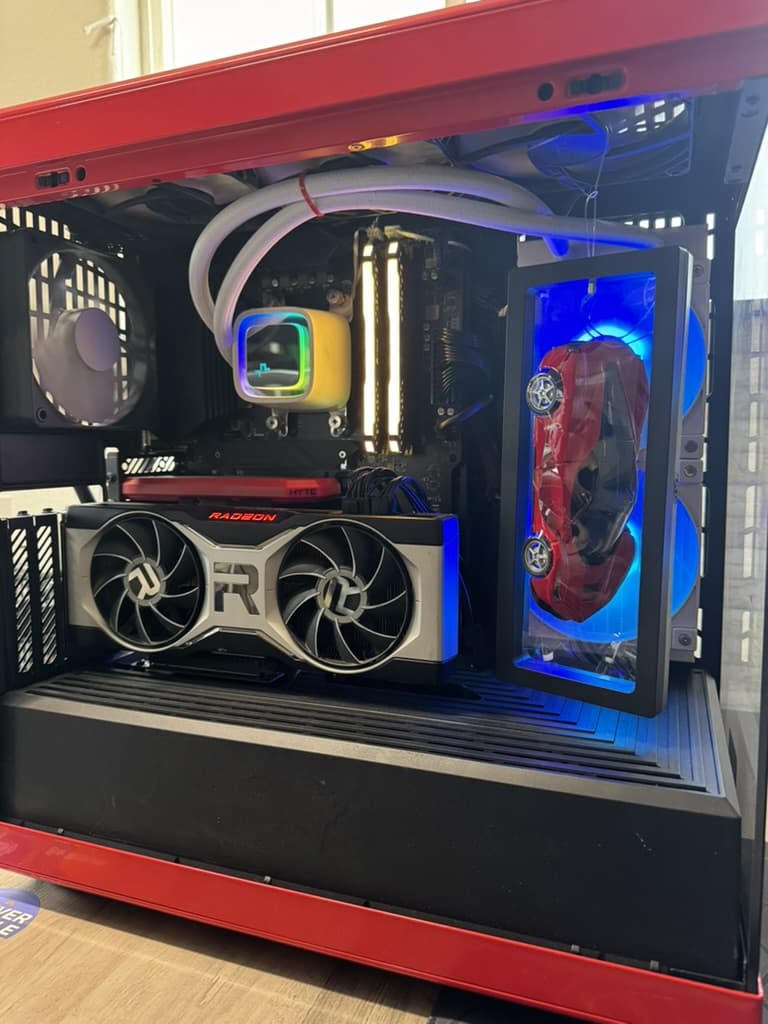 Ryzen 5 5600X | RX 6700 XT | 64GB RGB RAM | 2 TB NVMe | HYTE Y40 (Red Ferrari Theme)