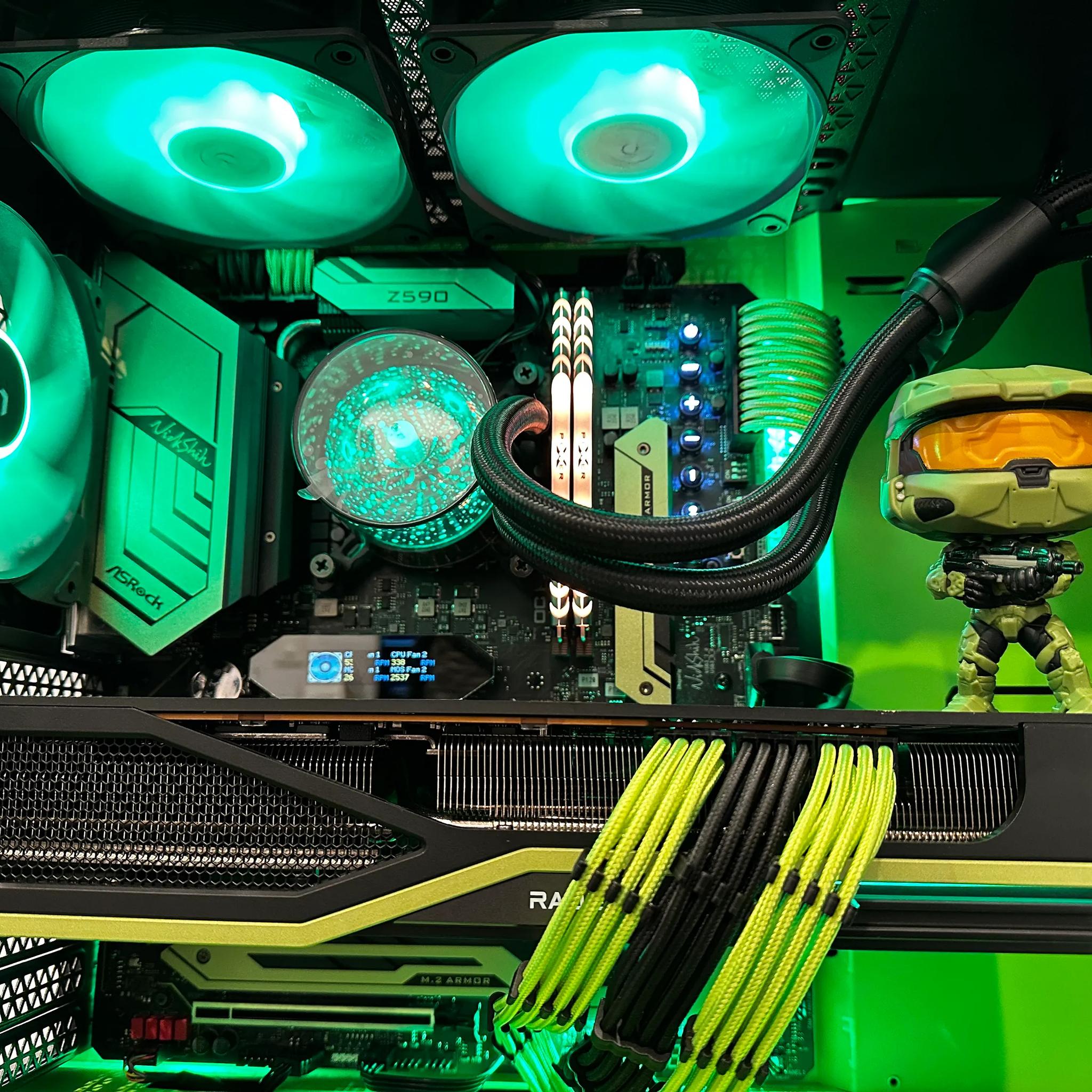  Halo ||Extreme Gaming PC-AMD RX 6900XT 16GB-Intel  i9-10900K 10 Cores -32GB DDR4 RAM- 1 TB NVME SSD
