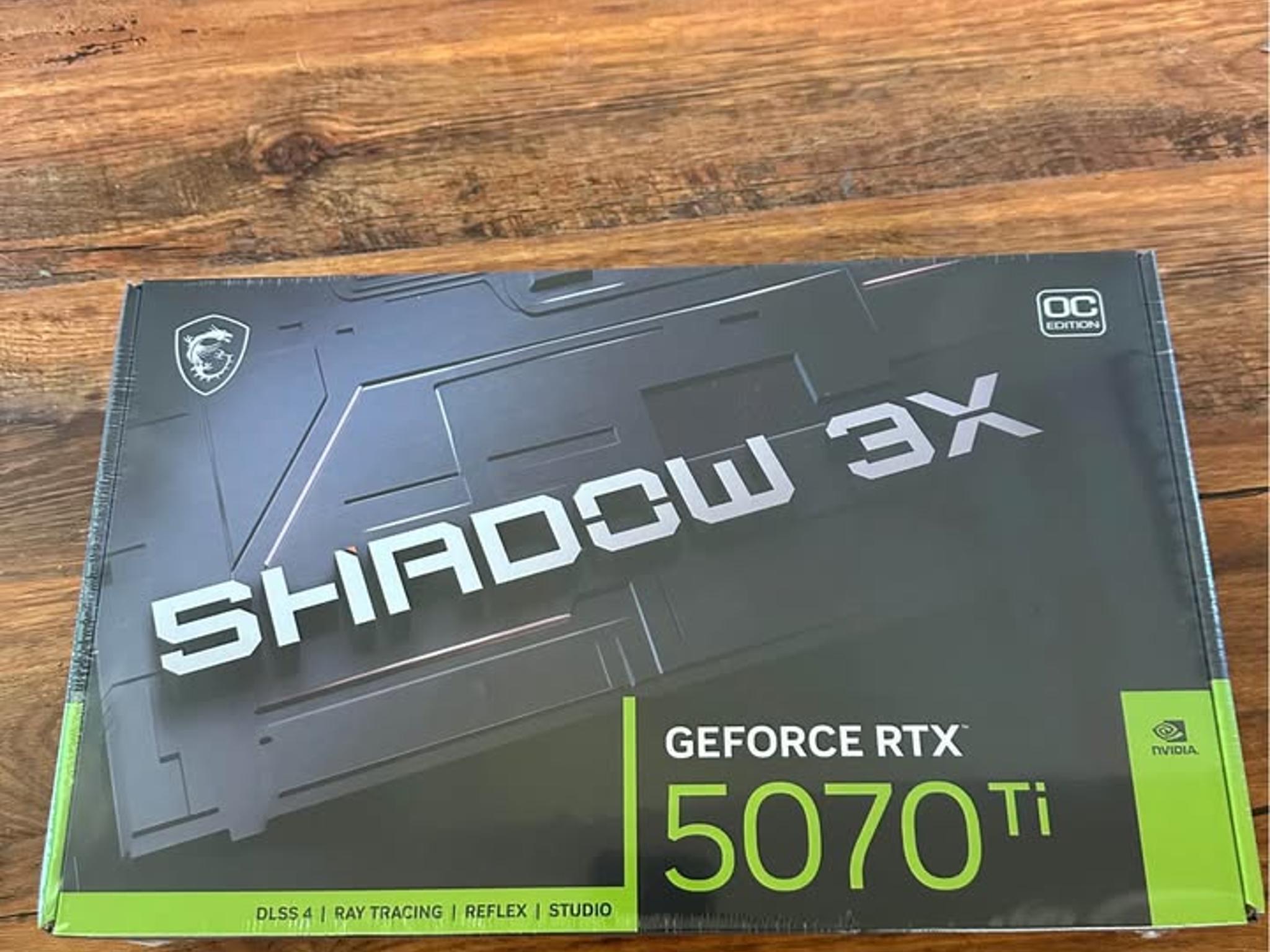 BNIB MSI RTX 5070 Ti 16G SHADOW 3X OC