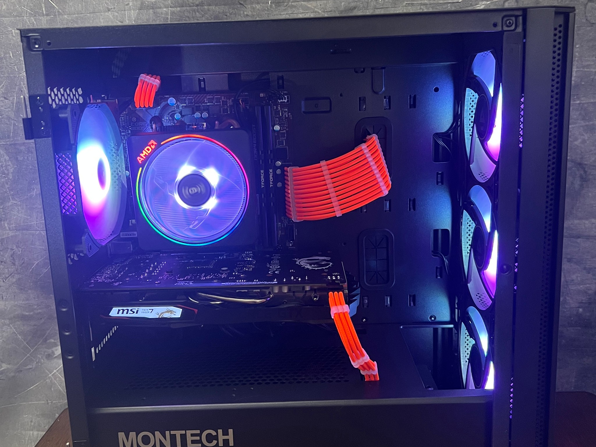 🎉Budget Gaming PC🎉 MSI GTX 1650 Super - Ryzen 7 2700x - 16GB DDR4 RAM - 1TB - New Case -