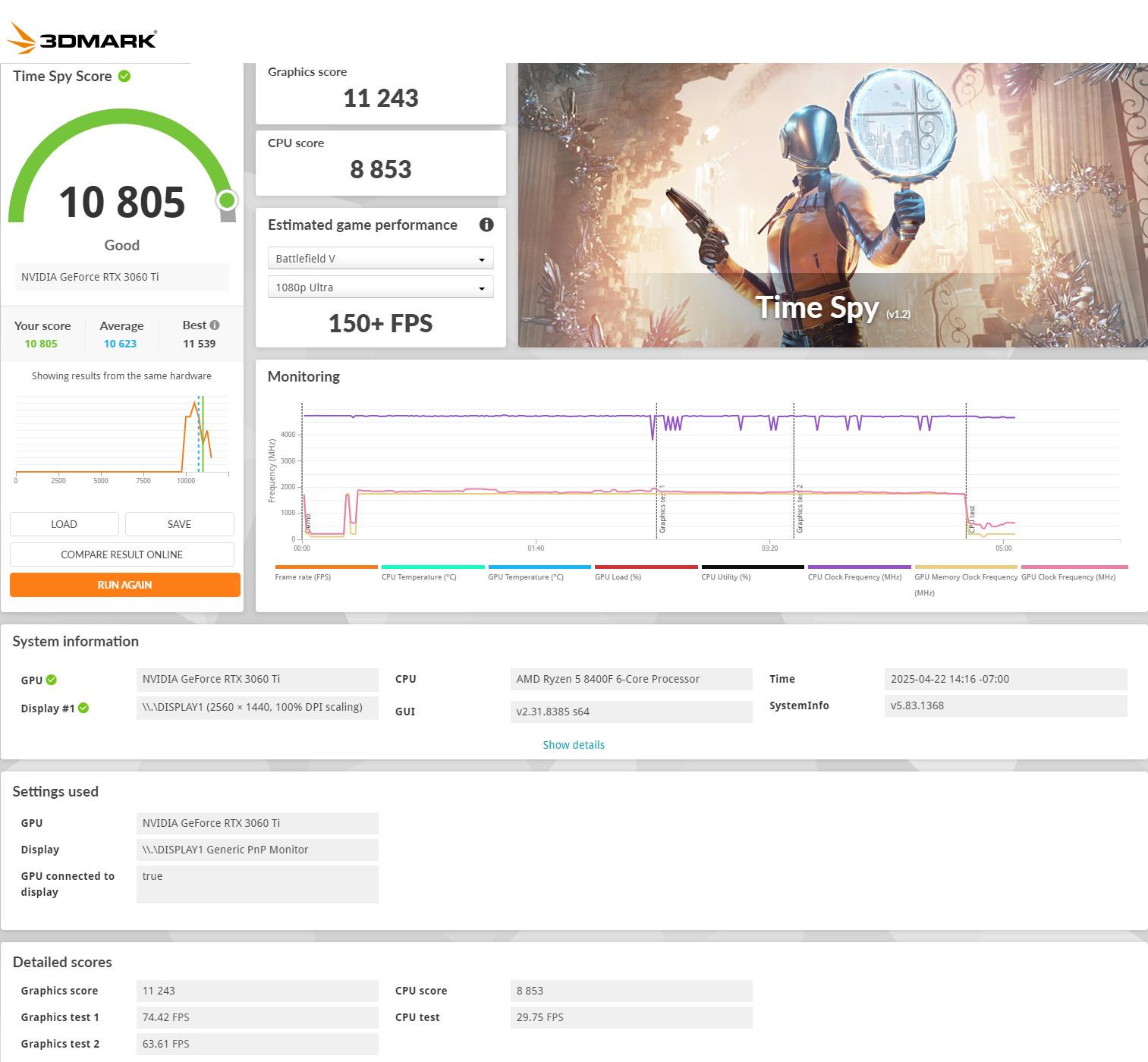 High-Performance AM5 | Ryzen 5 8400 | GeForce RTX 3060-TI | 32GB of GSkill DDR5 | 1TB WD Blue SN580
