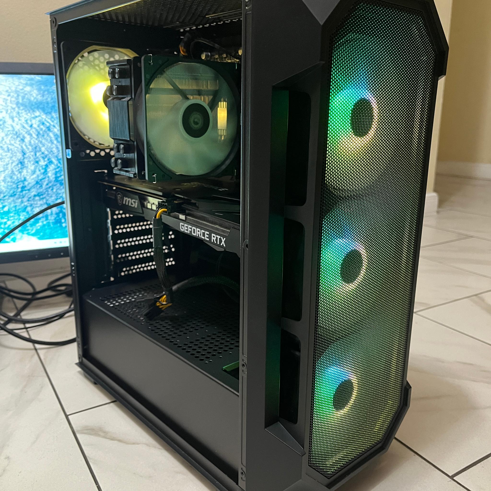 🔵🔥NVIDIA RTX 3060 Ti, Intel i5-12500t, 16GB RAM, 1TB SSD, High Performance RGB Gaming PC 🟢🖥️