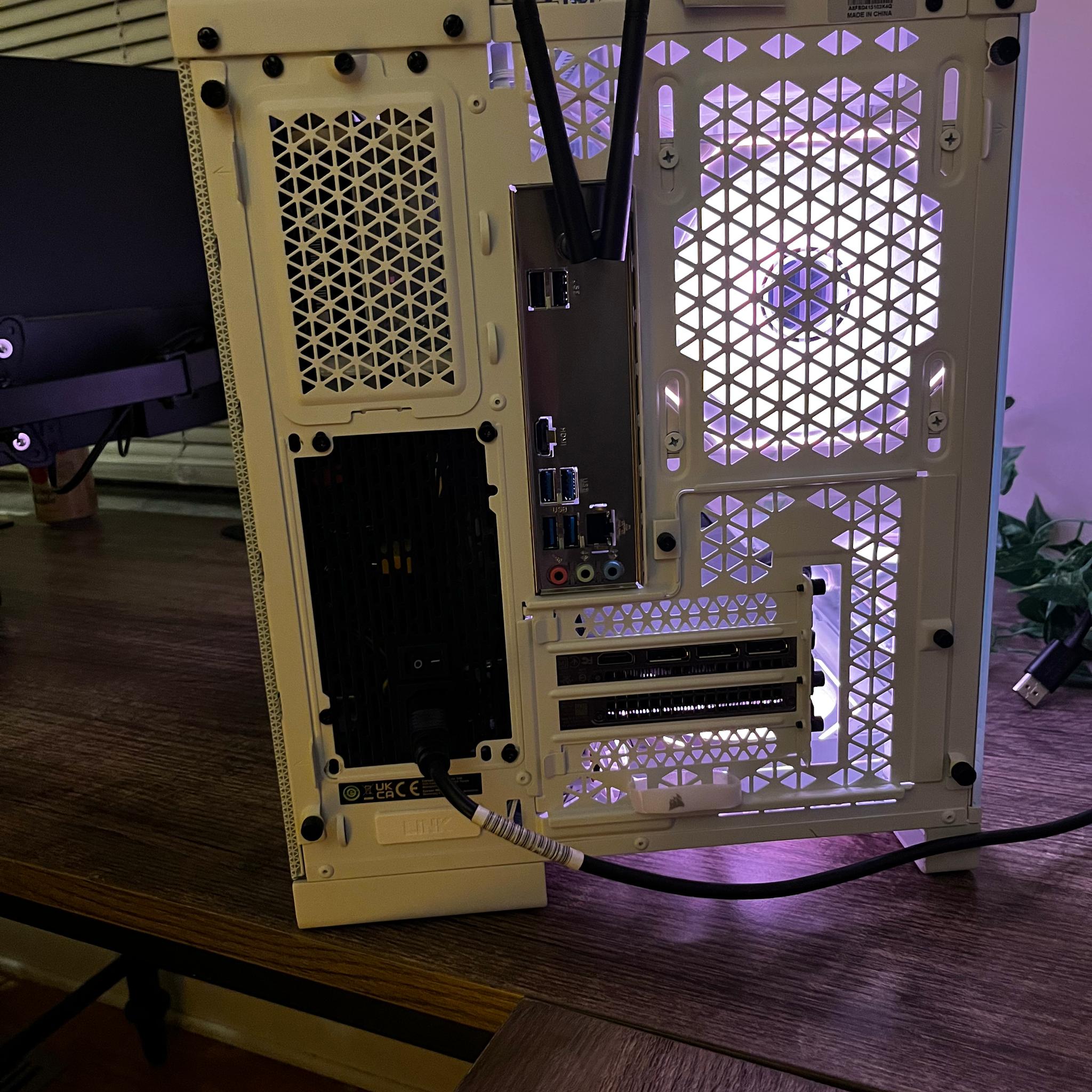Custom Built Gaming PC - RTX 3070, Ryzen 5 5500, 16GB RAM, 1TB NVMe SSD, White AIO