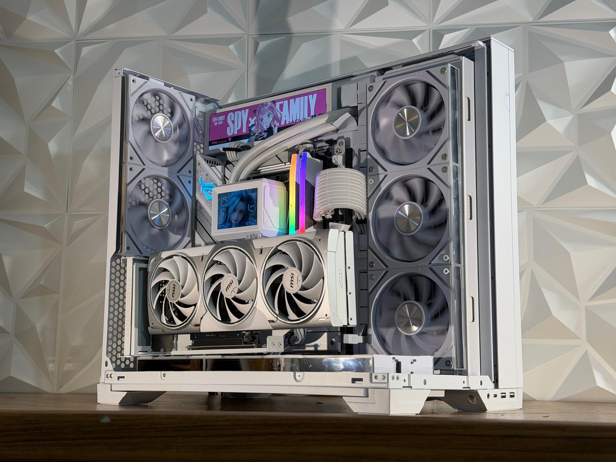 🤍❄️  RTX 5080 | R7 9800X3D | 32GB DDR5 | 2TB | Dual LCD | W11 Pro “FROST MIRAGE” PC |❄️🤍