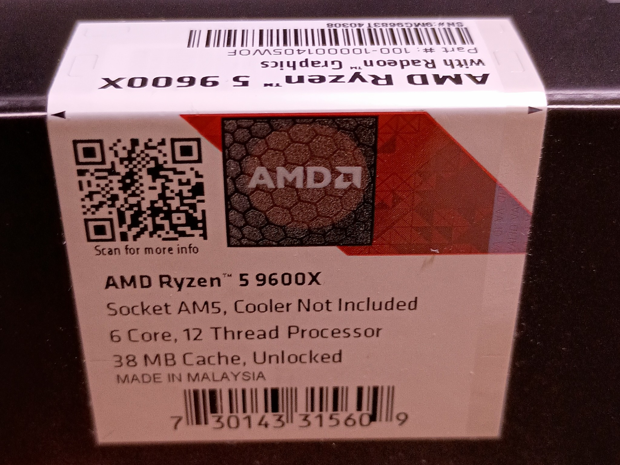 DDR5 Bundle - NEW - Asus B850M-E WiFi MB, Ryzen 5 9600x CPU, 16gb DDR5 (2x8gb) 6000mhz argb ram