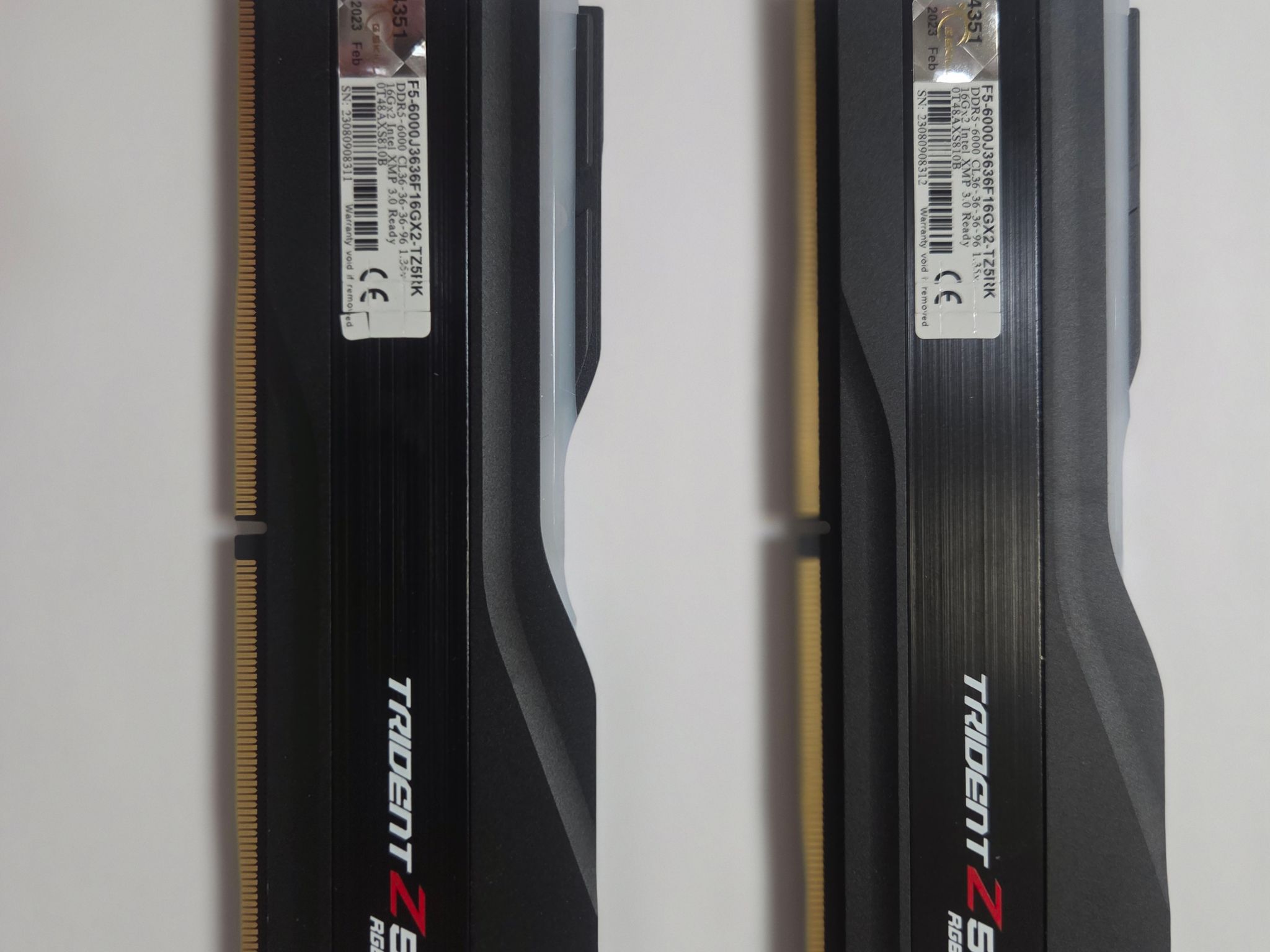 G skill Trident z5 RGB DDR5 6000mhz cl36