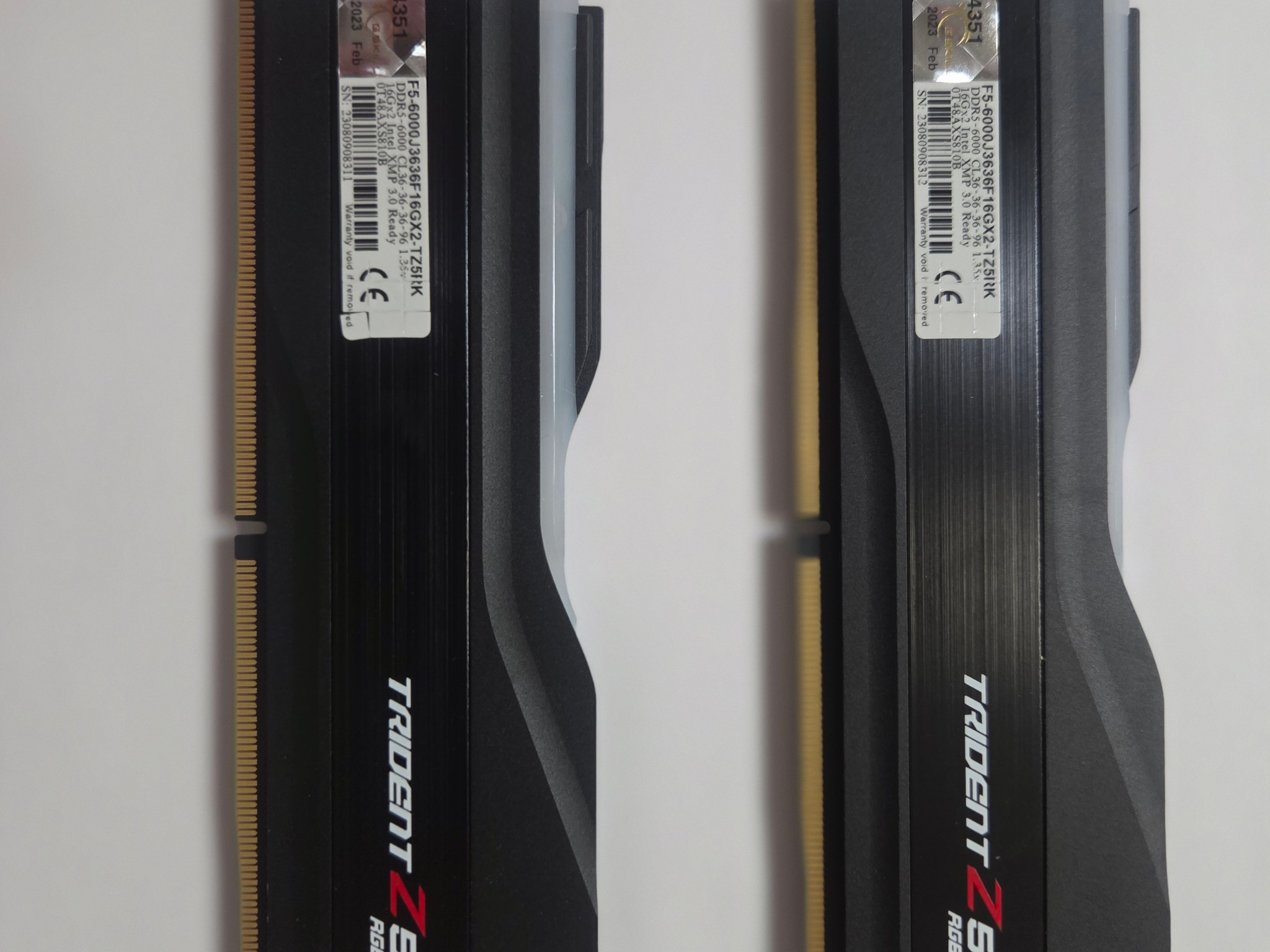 G skill Trident z5 RGB DDR5 6000mhz cl36