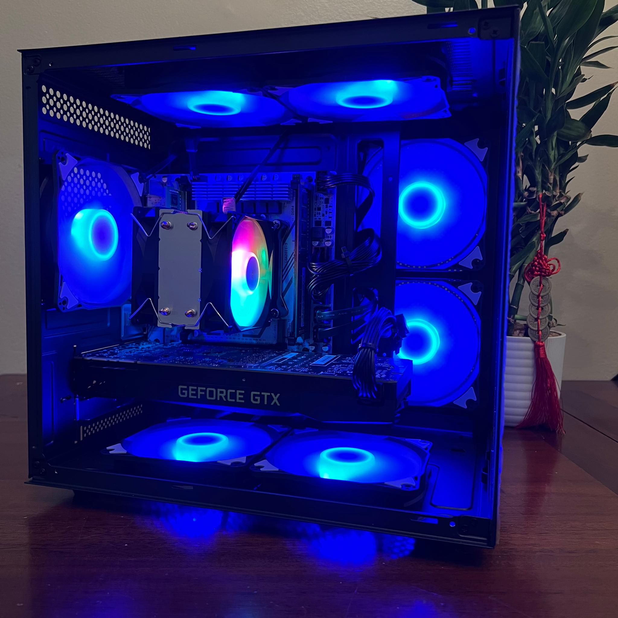 Intel 10 Core Gaming PC GTX 1080 1tb Storage 16GB RAM WIFi WINDOWS 11 Pro