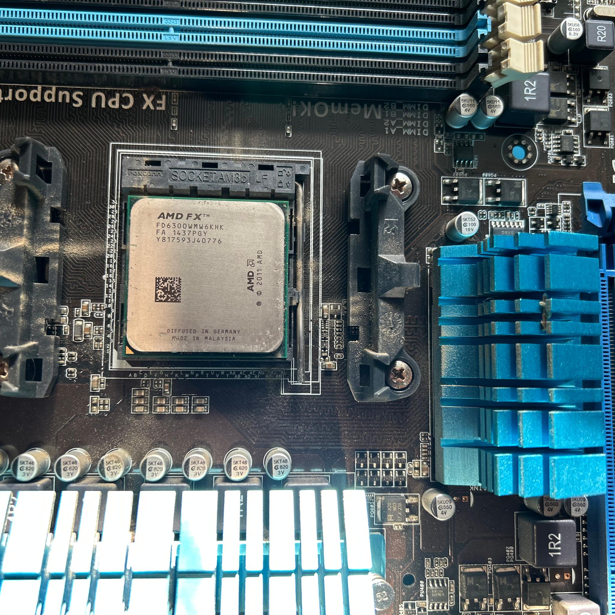 AMD Asus DDR3 motherboard and cpu