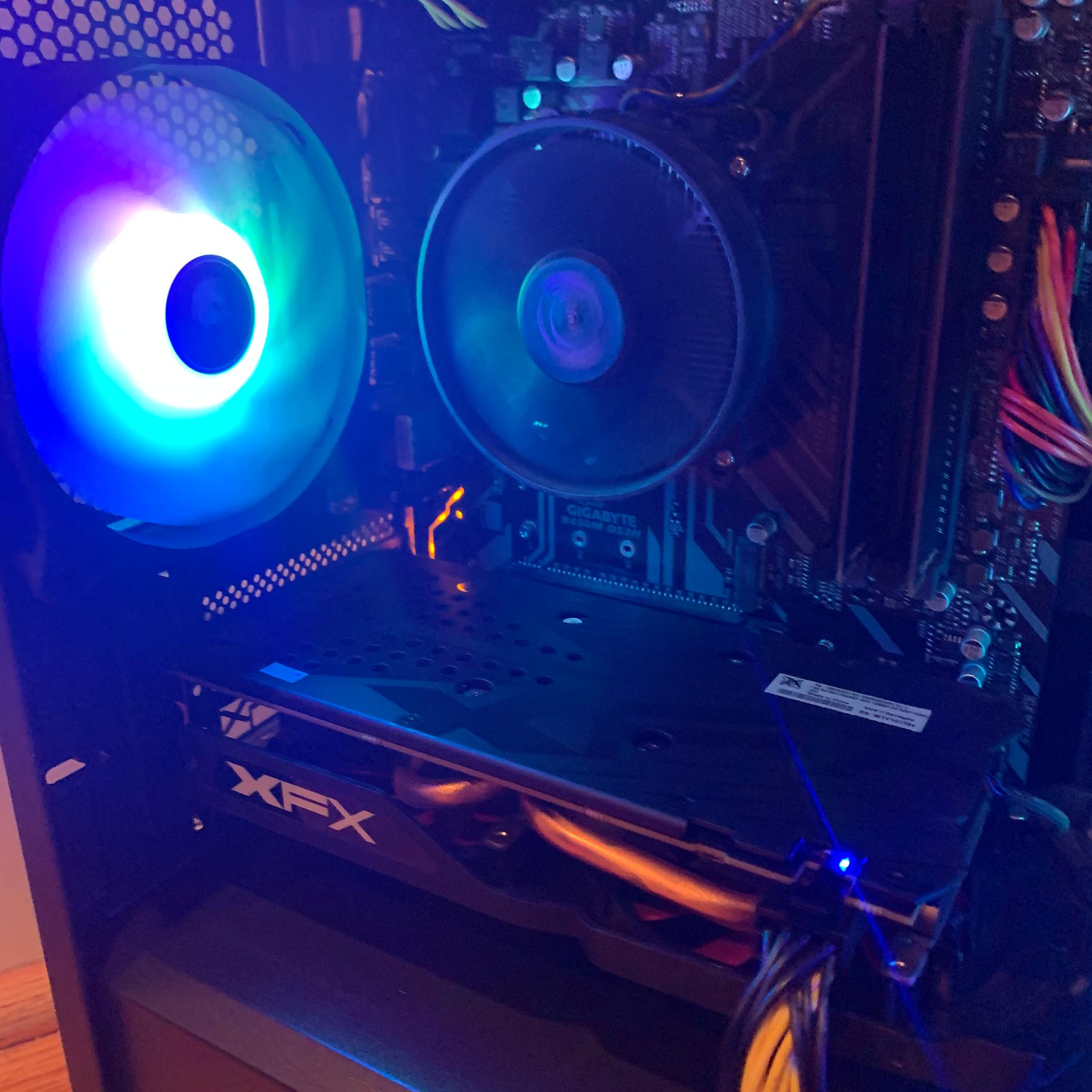RX 580 8GB R5 2300x FORTNITE READY CUSTOM GAMING PC 16GB RAM 1000GB WINDOWS 10 aRGB LIGHTING WINDOWS