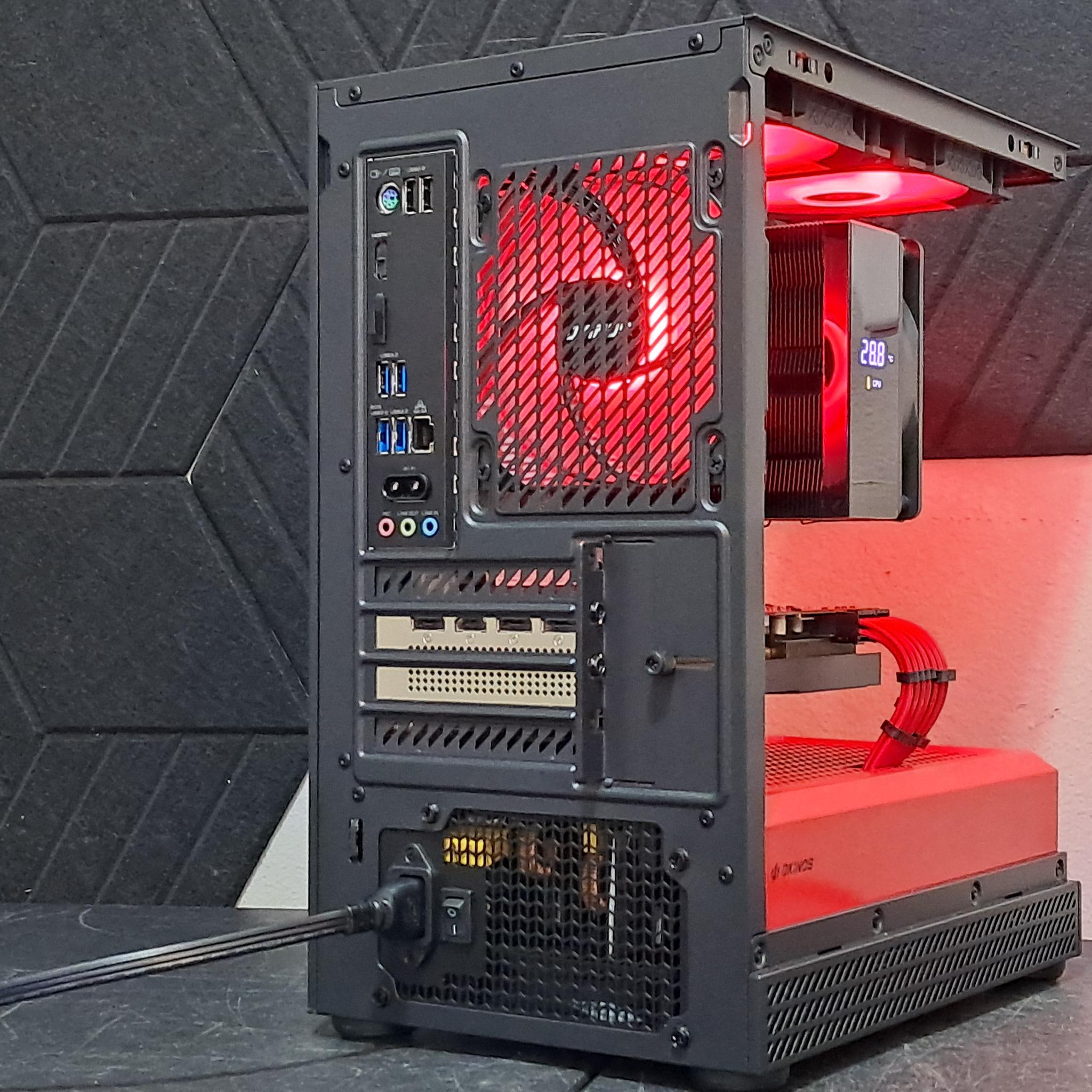 🔴Red Ryzen🔴Custom Gaming PC | Ryzen 5 5500 | RX 5700 XT | 1TB SSD | 16GB DDR4