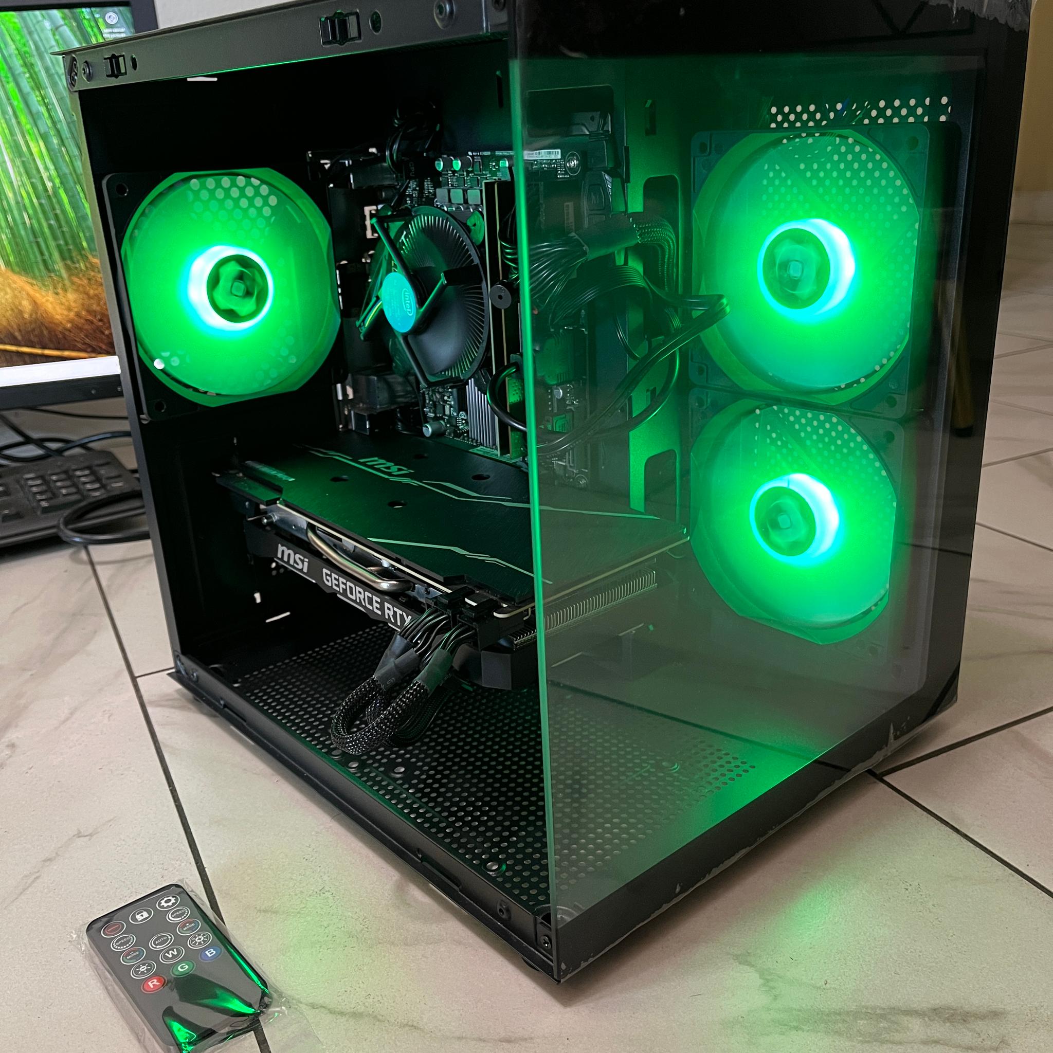🟢🔥NVIDIA RTX 2070 Super, Intel i5-9400, 16GB RAM, 870 GB Storage, High Performance RGB Gaming PC 🖥️