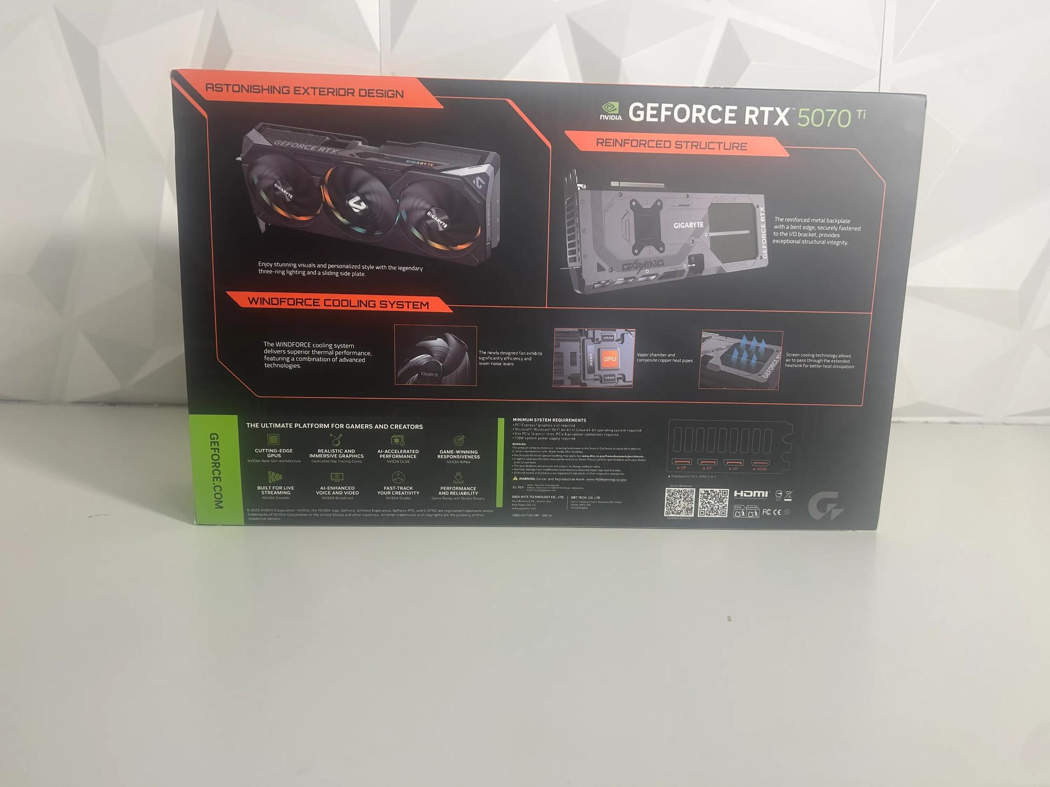 Gigabyte Nvidia RTX 5070 Ti Gaming OC