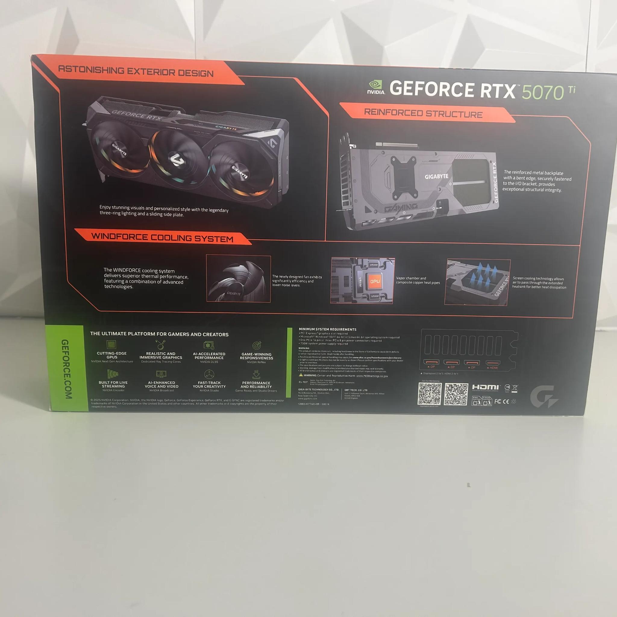 Gigabyte Nvidia RTX 5070 Ti Gaming OC