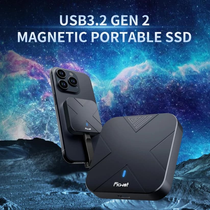 Fikwot FP70 External Magnetic PSSD 2TB Capacity with 1050 mb/s Read and Write Speeds