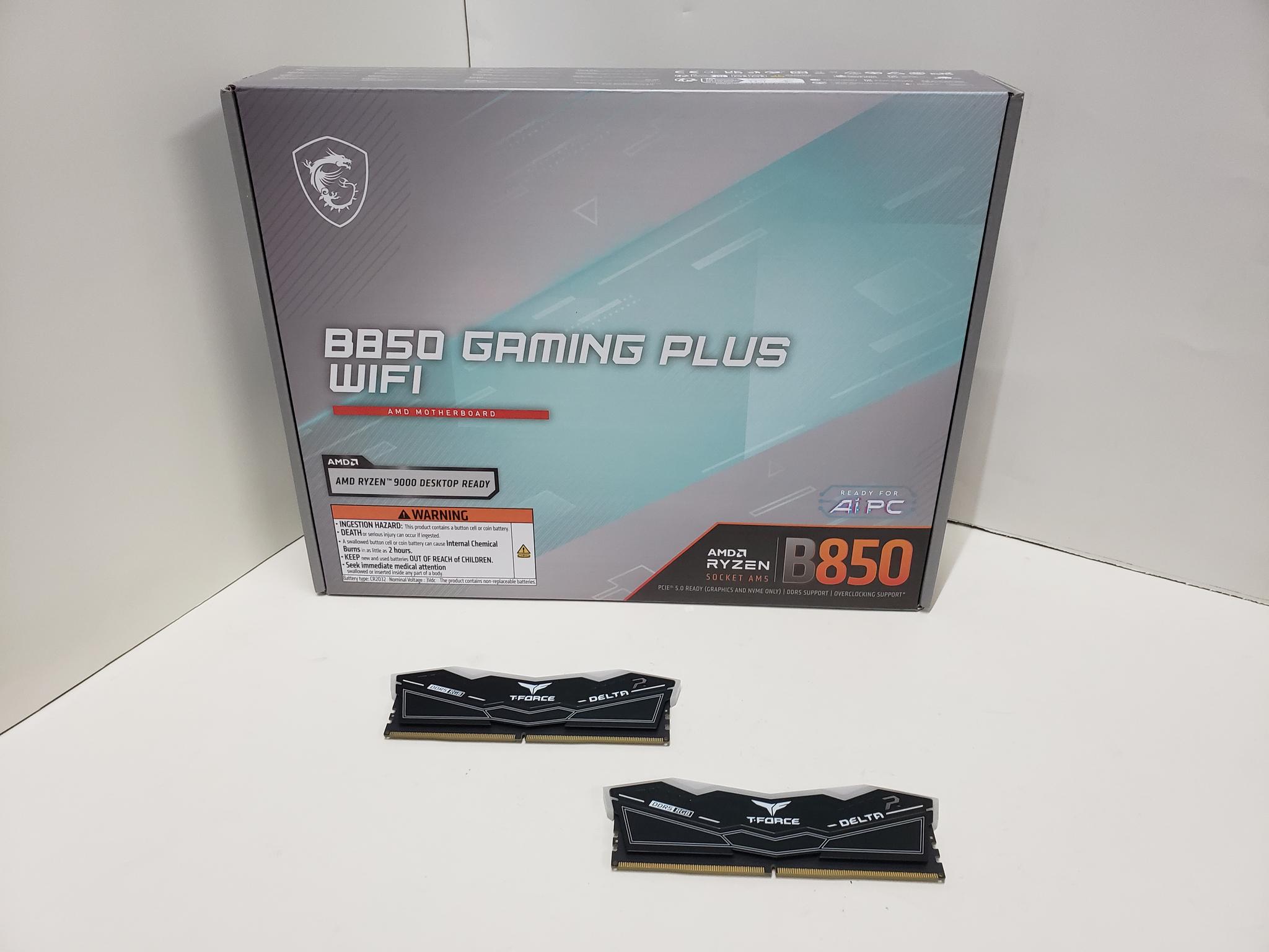 Mobo/RAM combo sale! MSI B850 + 16GB DDR5 CL38 (2x 8GB)