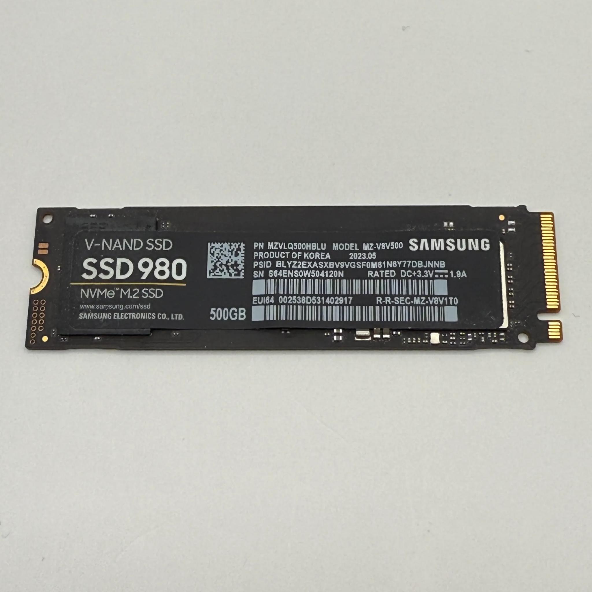 500GB Samsung 980 Gen 3 NVMe M.2 SSD