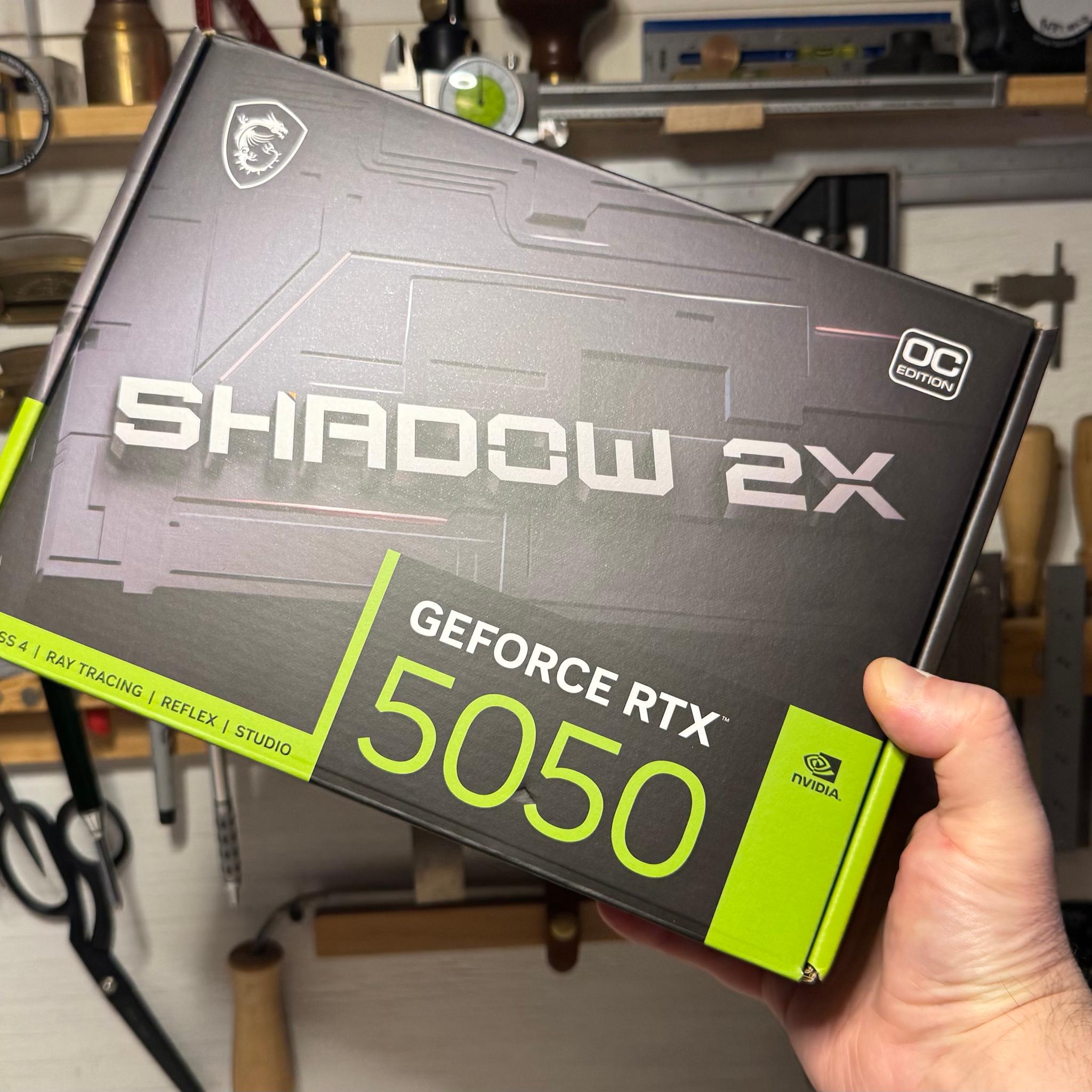 MSI SHADOW GeForce RTX 5050 8GB GDDR6 PCI Express 5.0 Graphics Card RTX 5050 8G SHADOW 2X OC