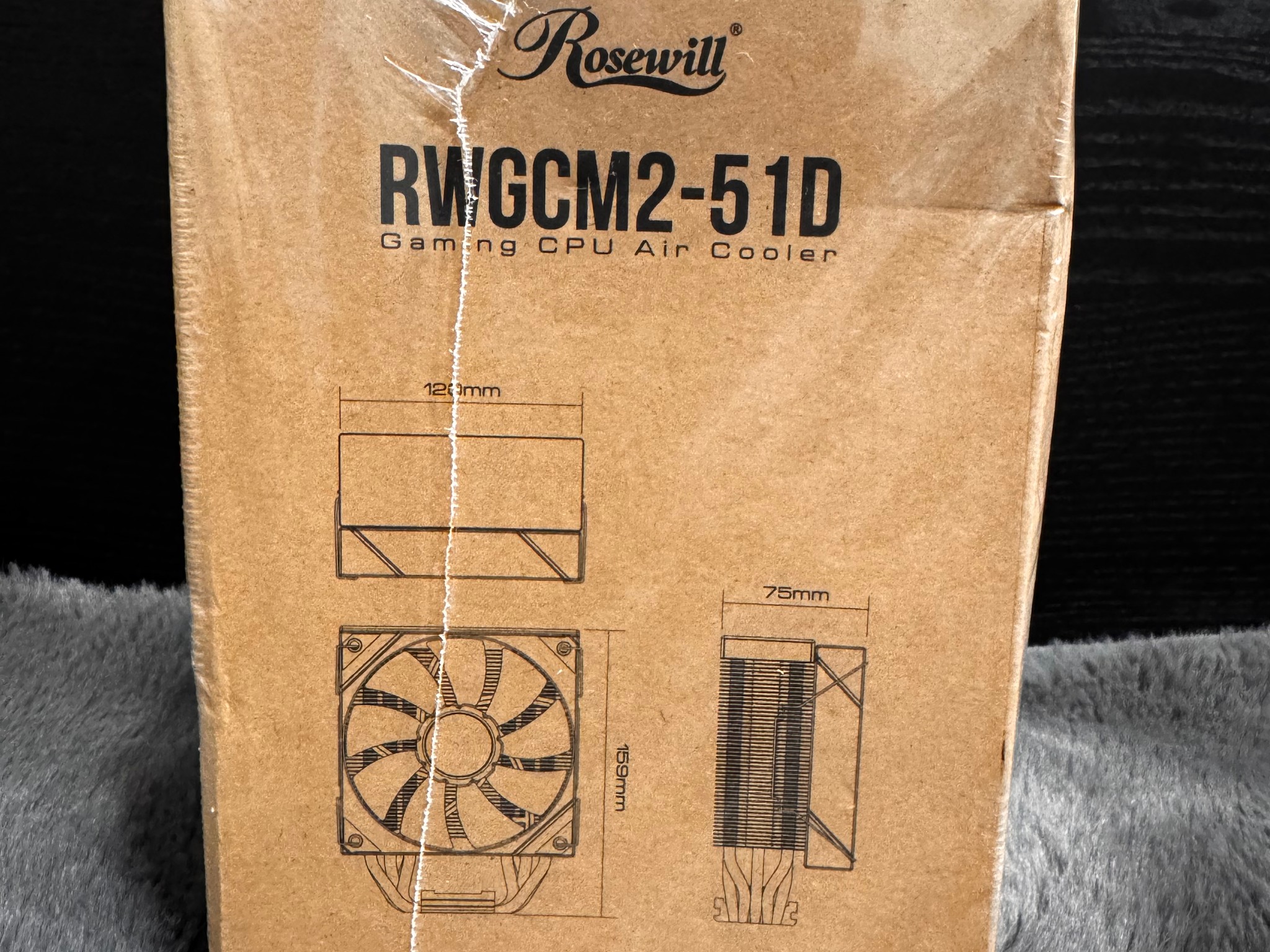 Rosewill cpu cooler w/ cpu temp & fan speed display