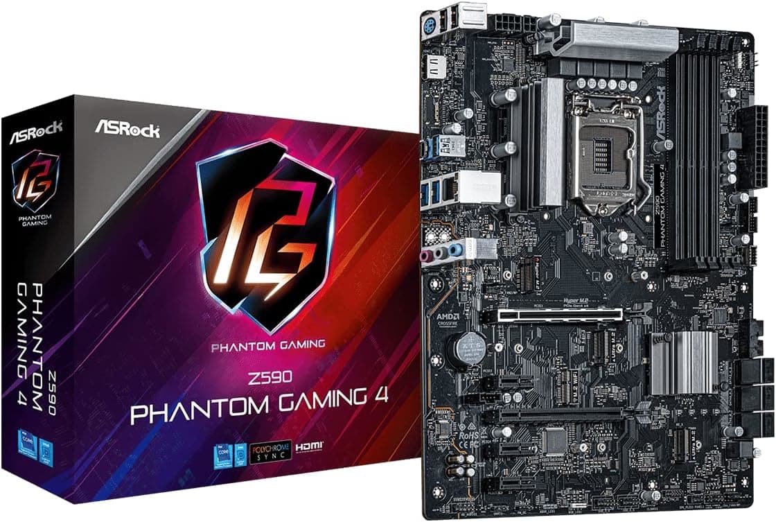 Asrock Z590 Phantom Gaming 4 DDR4 PCIE ATX Intel Motherboard