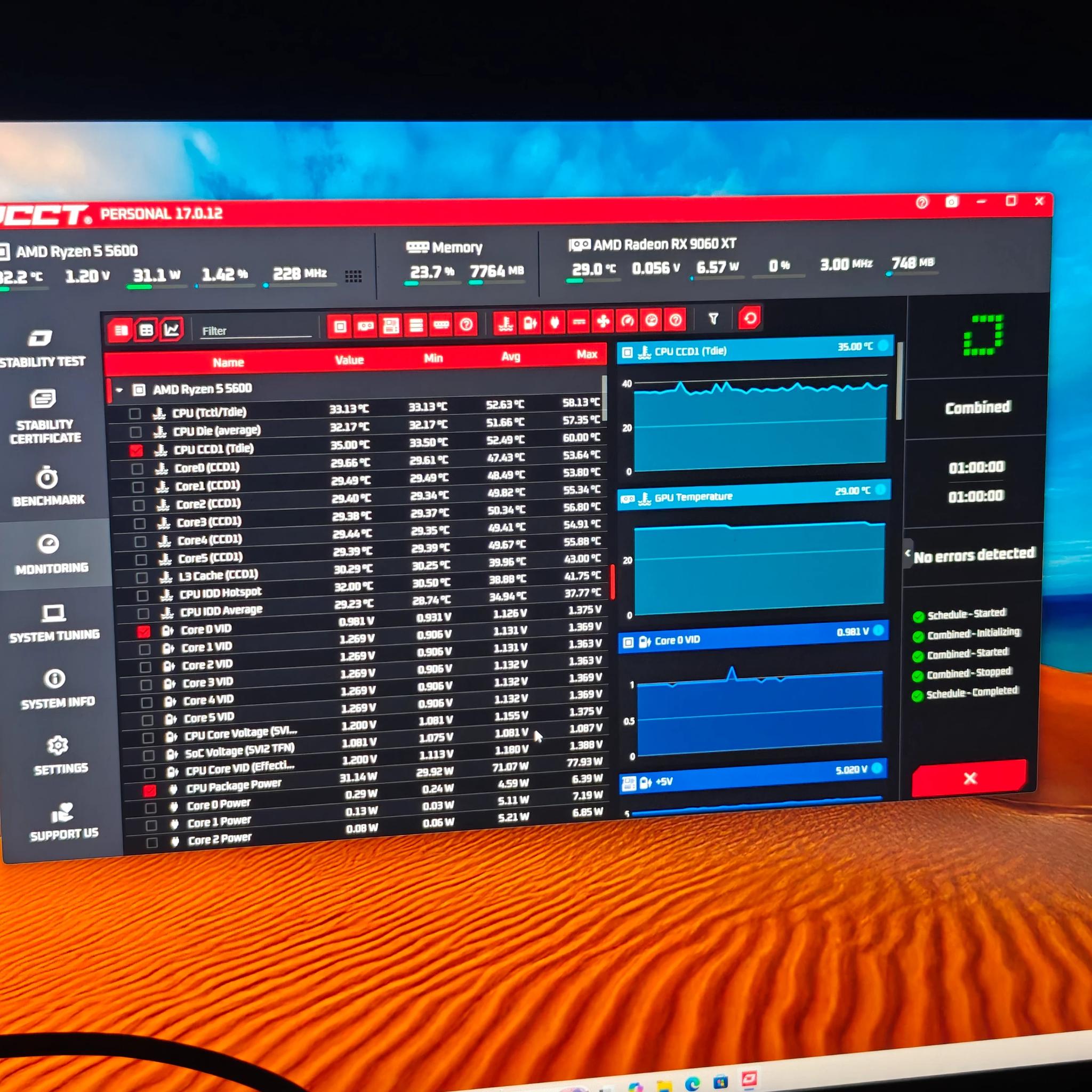 Gaming PC|AMD Ryzen 5 5600|AMD Radeon RX 9060 XT|32GB DDR4 3200|1 TB NVME SSD|Windows 11 Pro Active