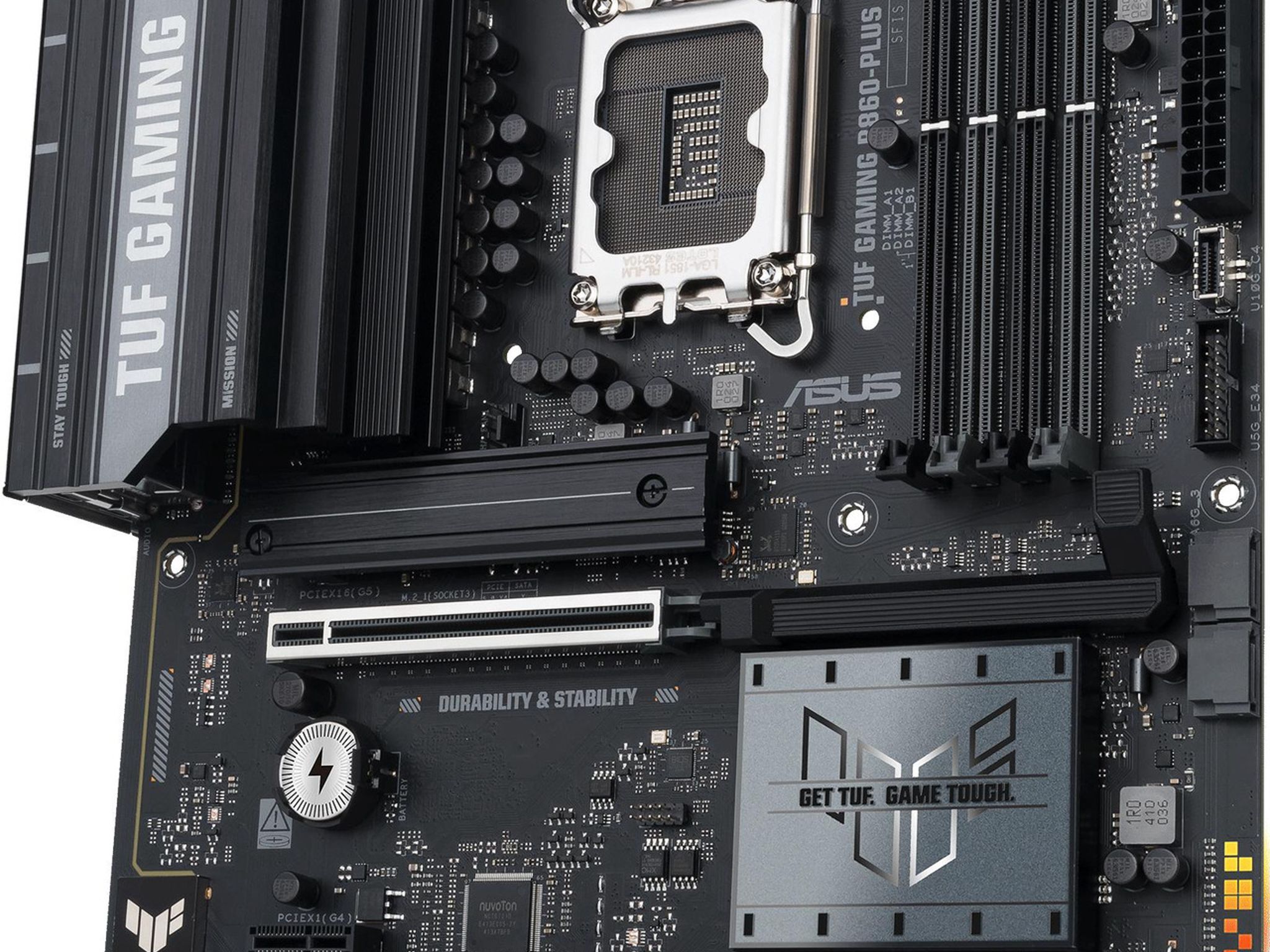 ASUS TUF GAMING B860-PLUS WIFI Intel B860 LGA 1851 ATX DDR5 Gaming Motherboard
