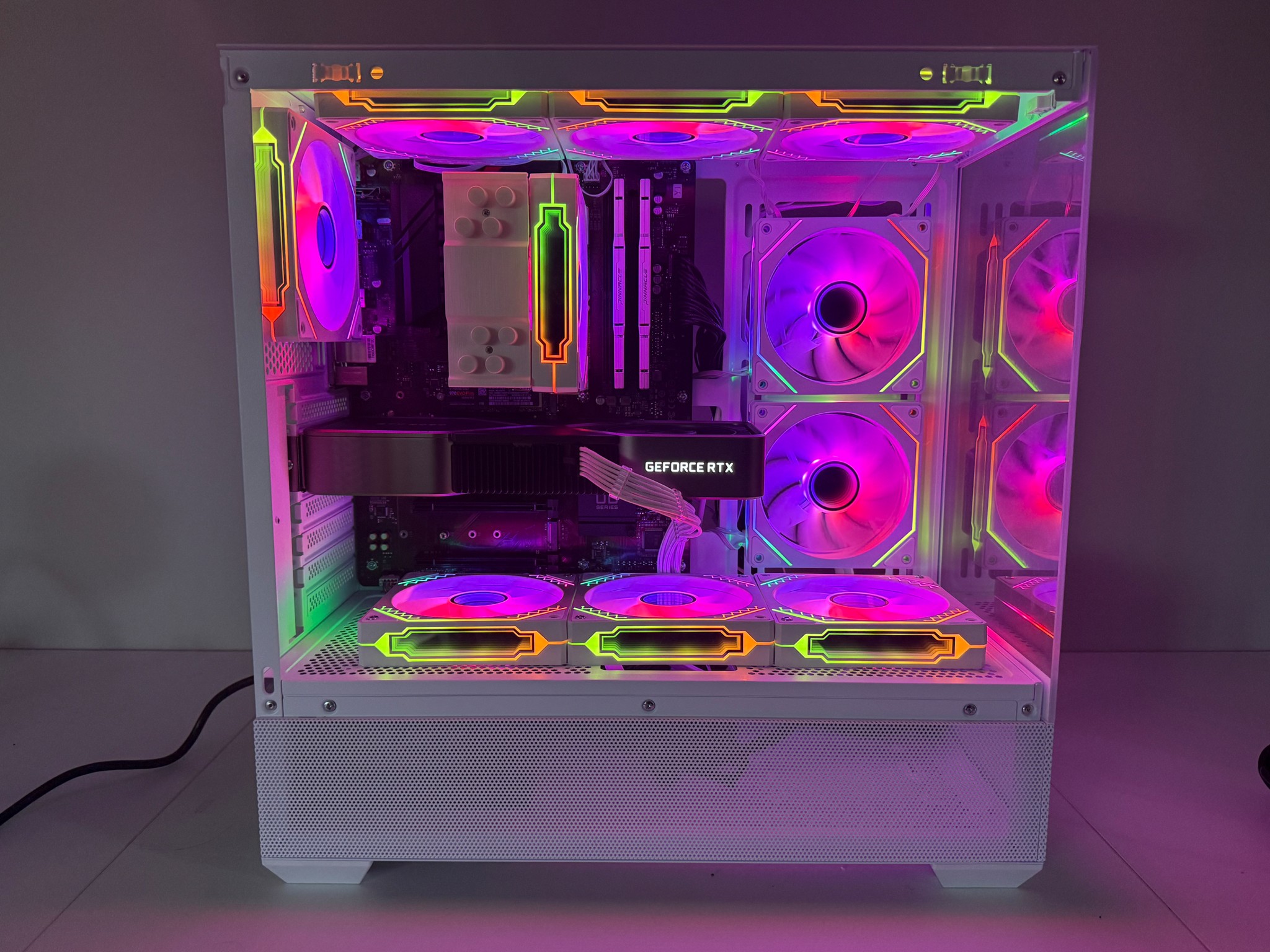 White RTX 3080 Gaming PC (Ryzen 7 5700 X3d)