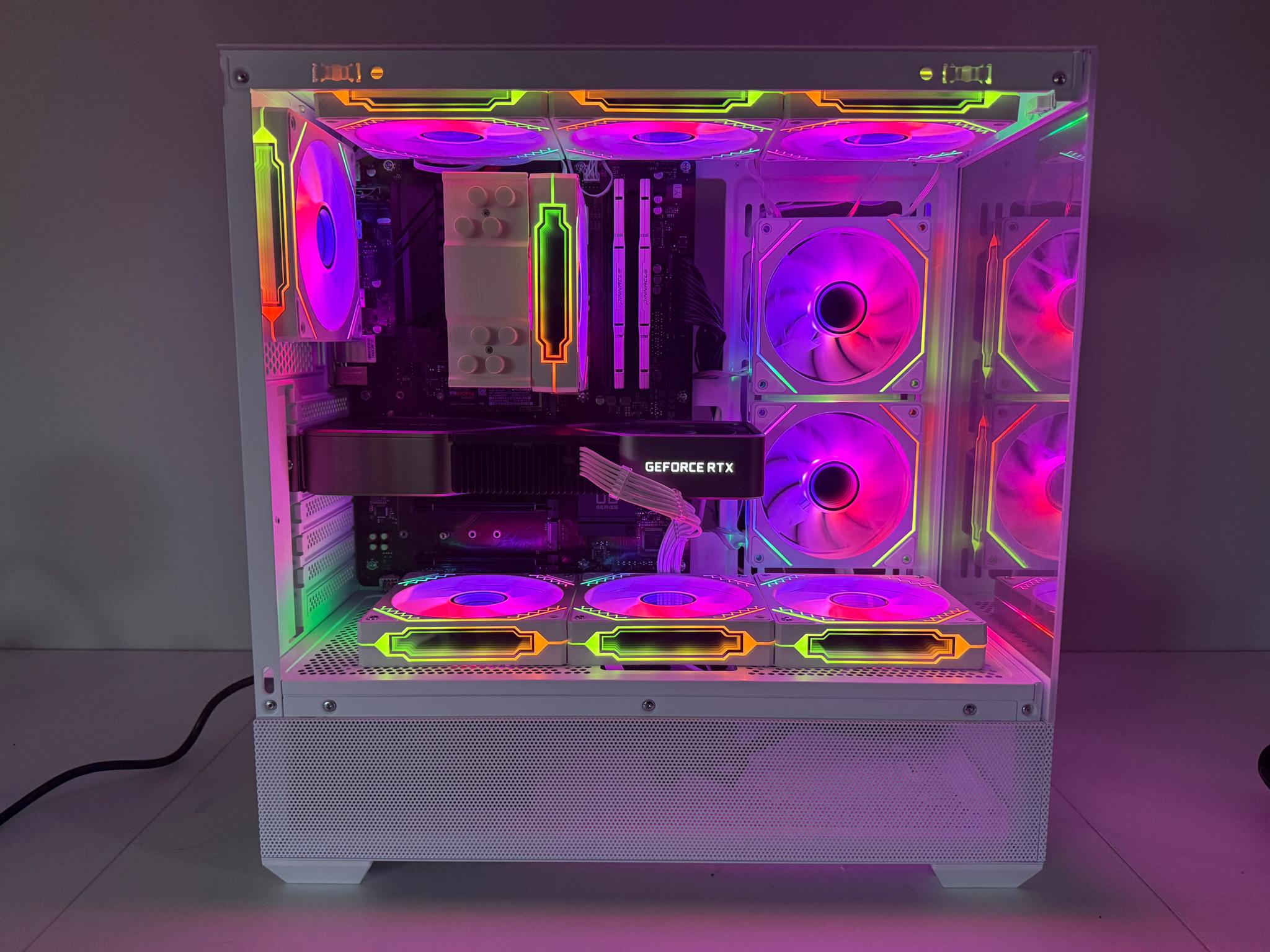 White RTX 3080 Gaming PC (Ryzen 7 5700 X3d)