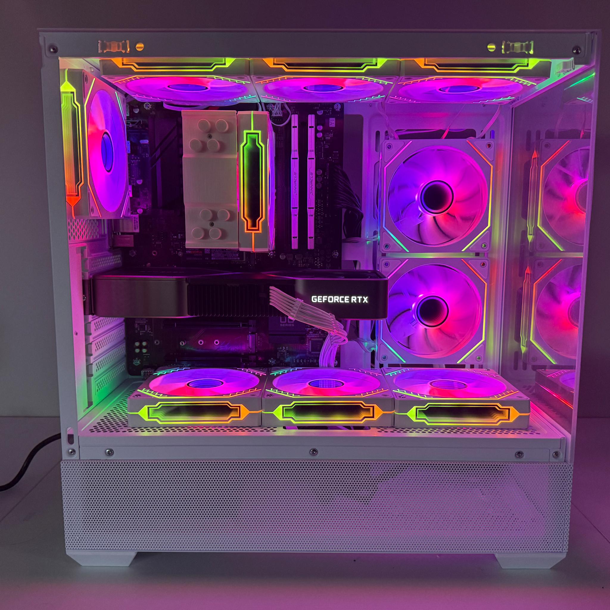 White RTX 3080 Gaming PC (Ryzen 7 5700 X3d)