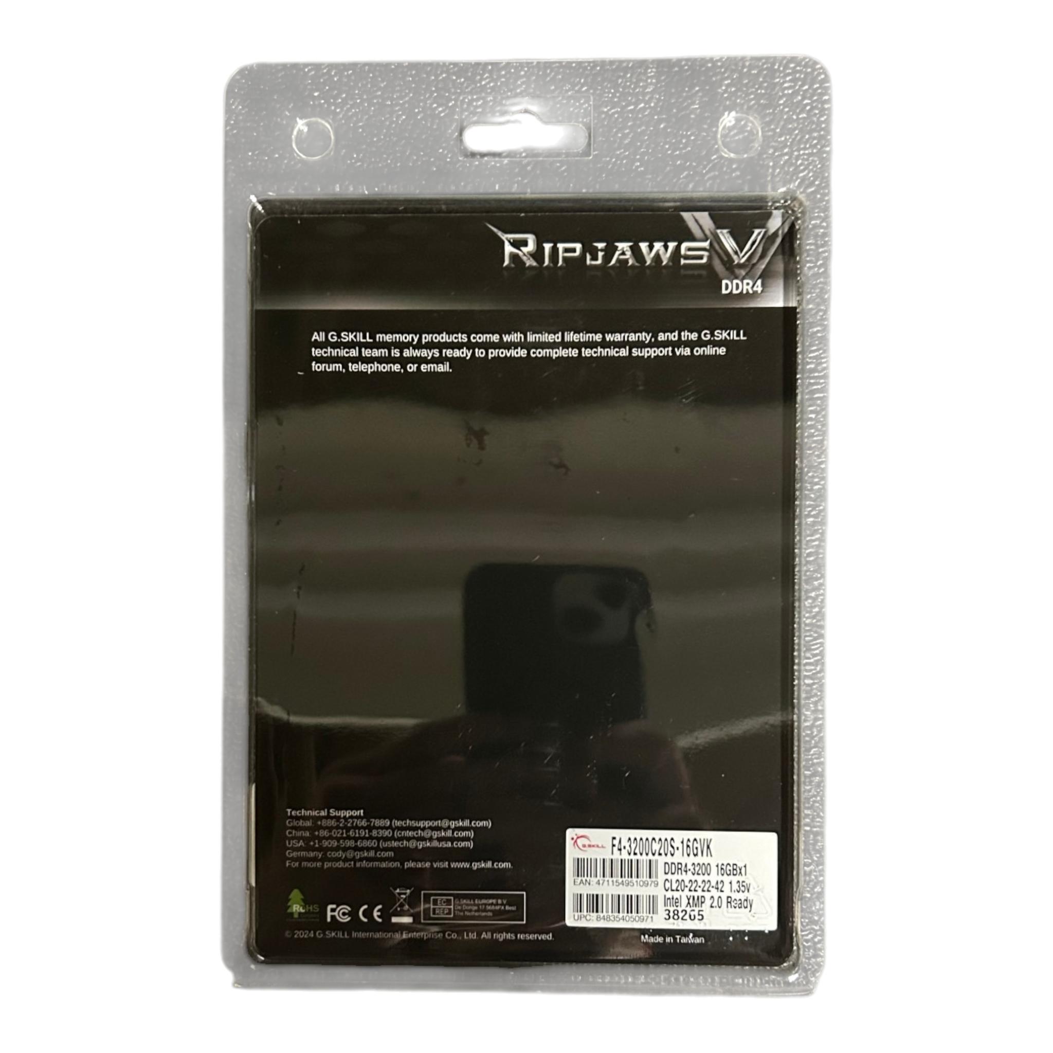 GSKILL Ripjaws V 16GB DDR4 (1 X 16GB) 3200Mhz CL20