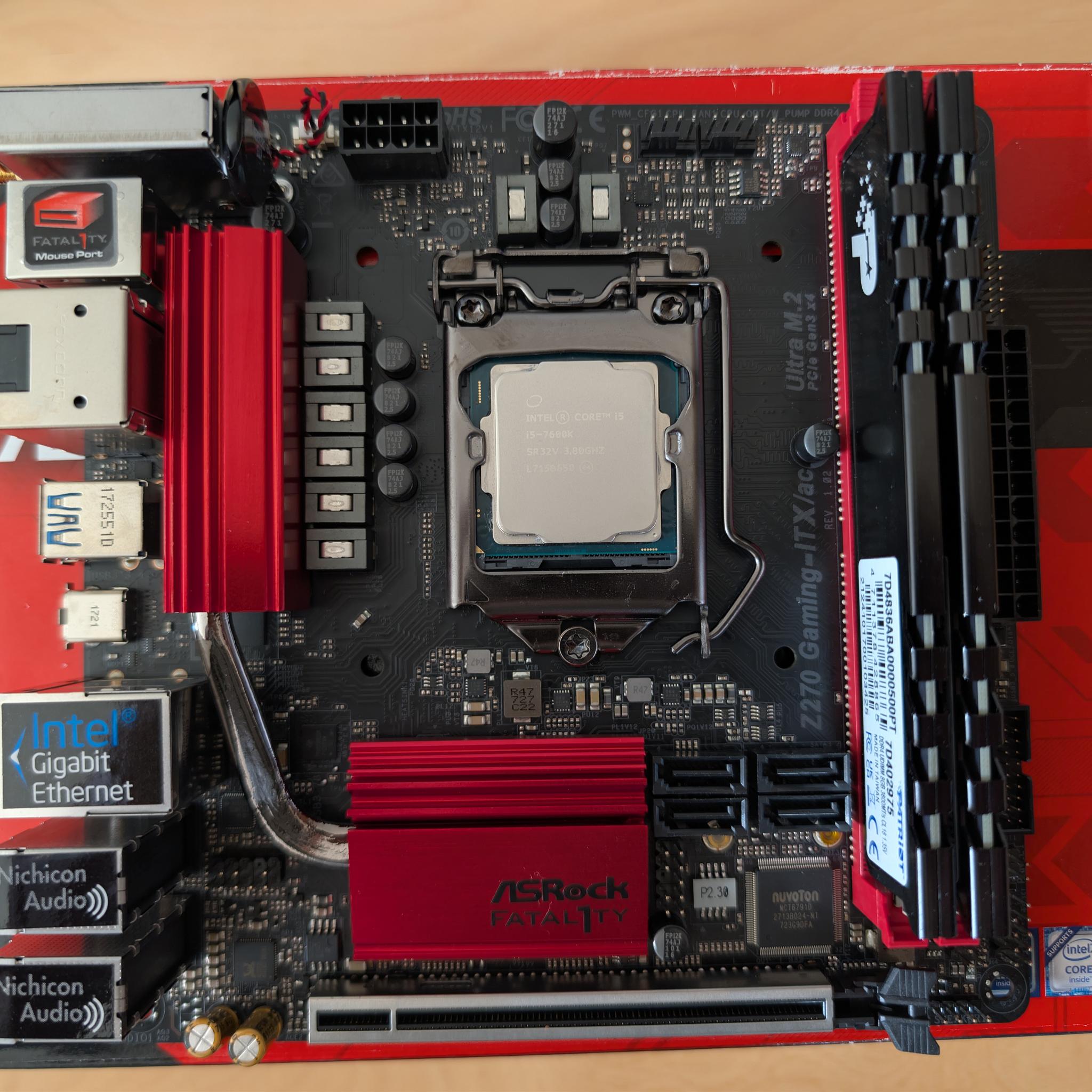 ASRock Fatal1ty Z270 Gaming-ITX/ac Mini-ITX Motherboard | WiFi | Retail Box