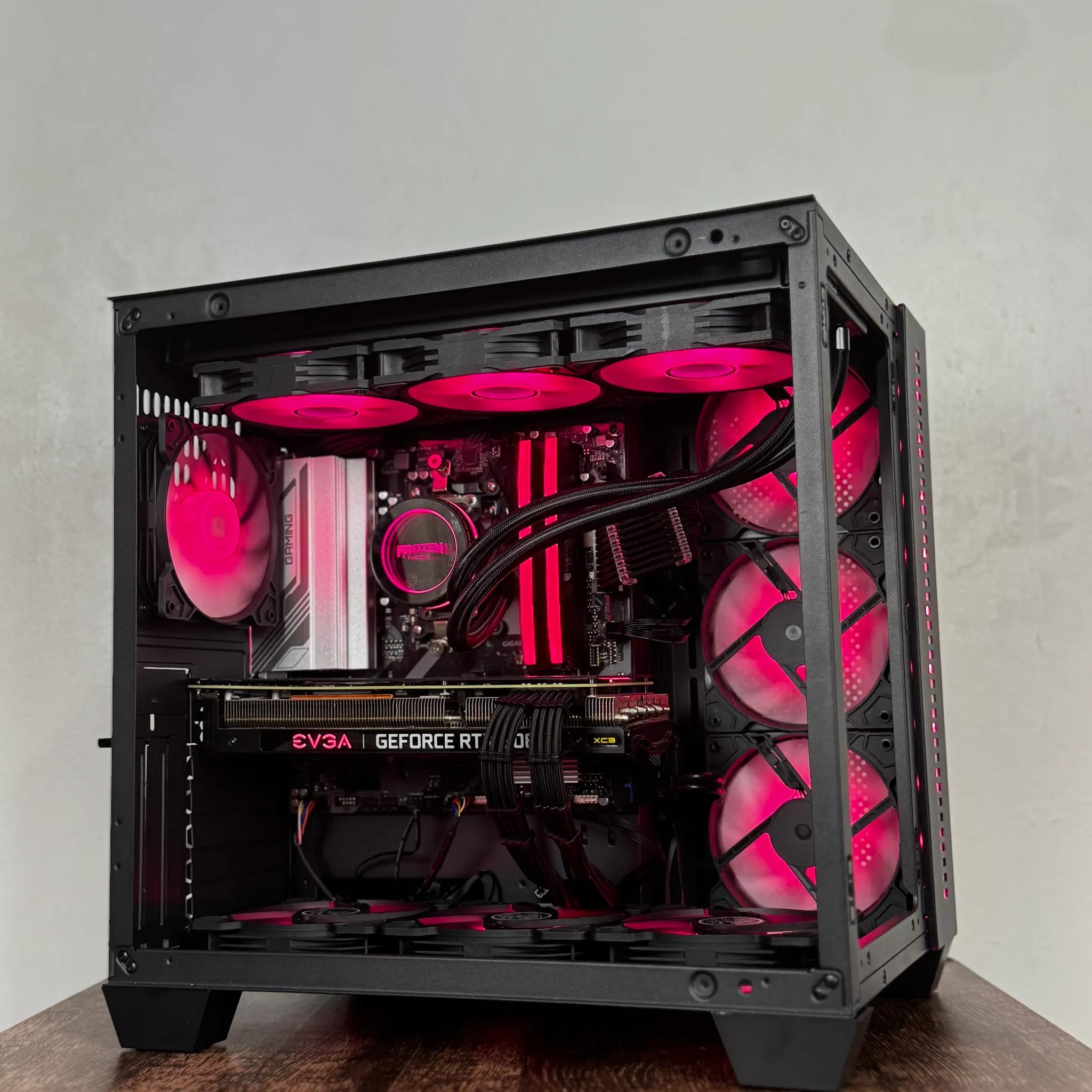 🖤Black🖤 High-End Gaming PC (Ryzen 5 7500f + RTX 3080 + 32gb of ram)