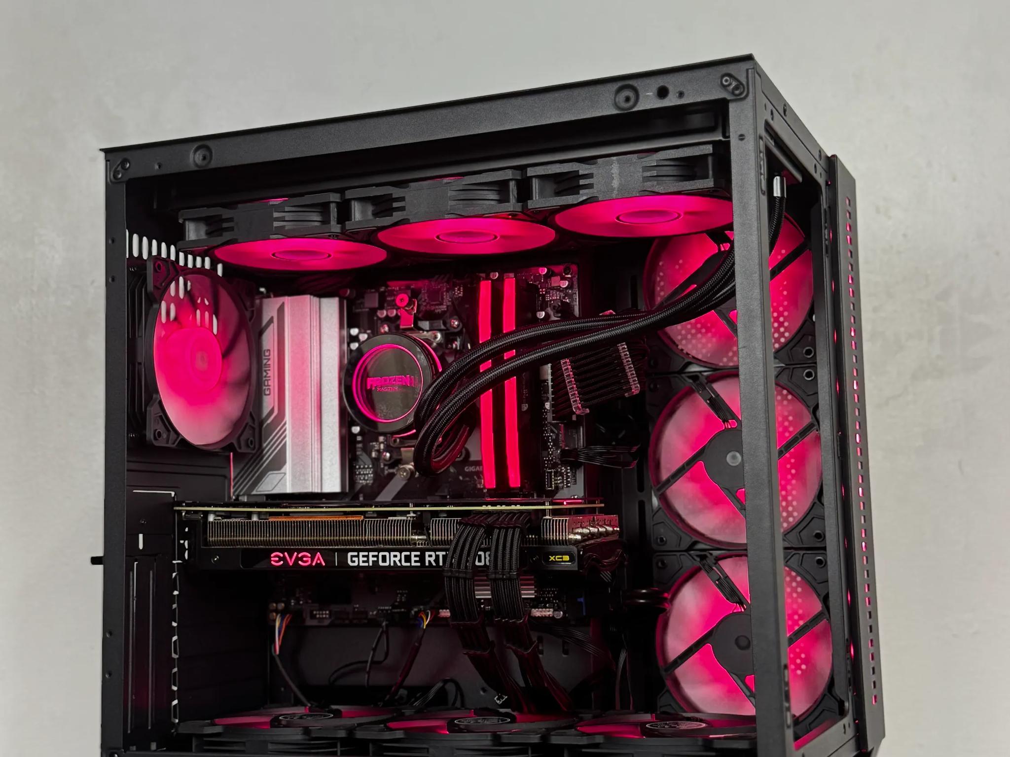 🖤Black🖤 High-End Gaming PC (Ryzen 5 7500f + RTX 3080 + 32gb of ram)