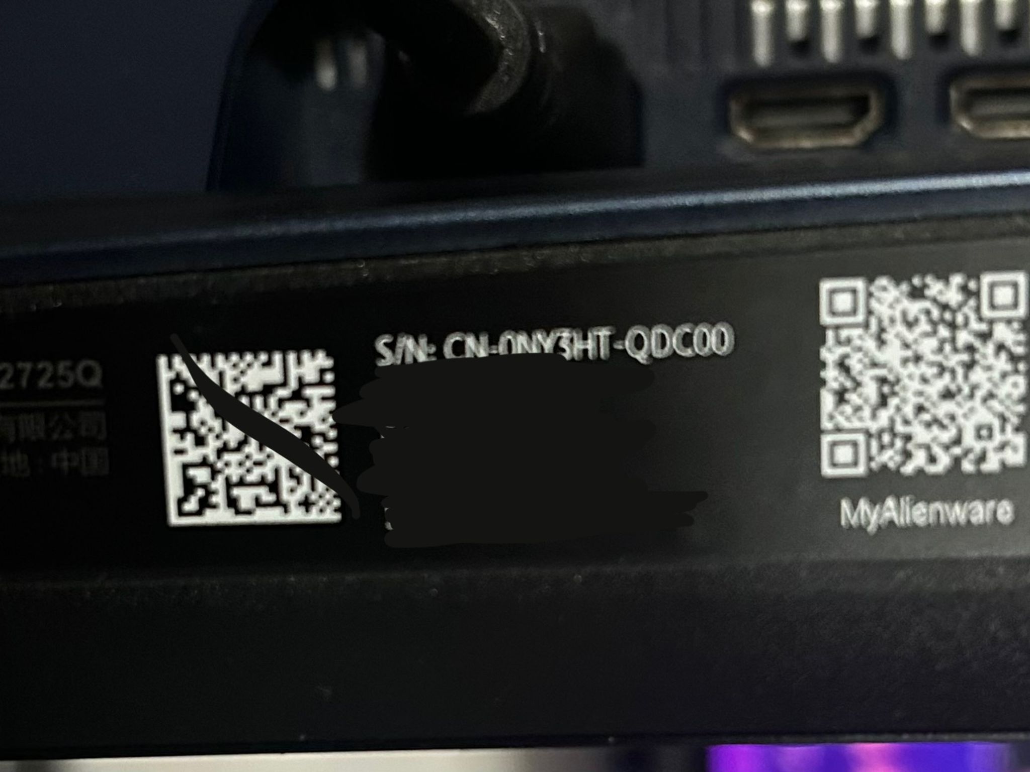 Alienware QD-OLED 27" 4K UHD (3840 x 2160) 240Hz Gaming Monitor (AW2725Q)