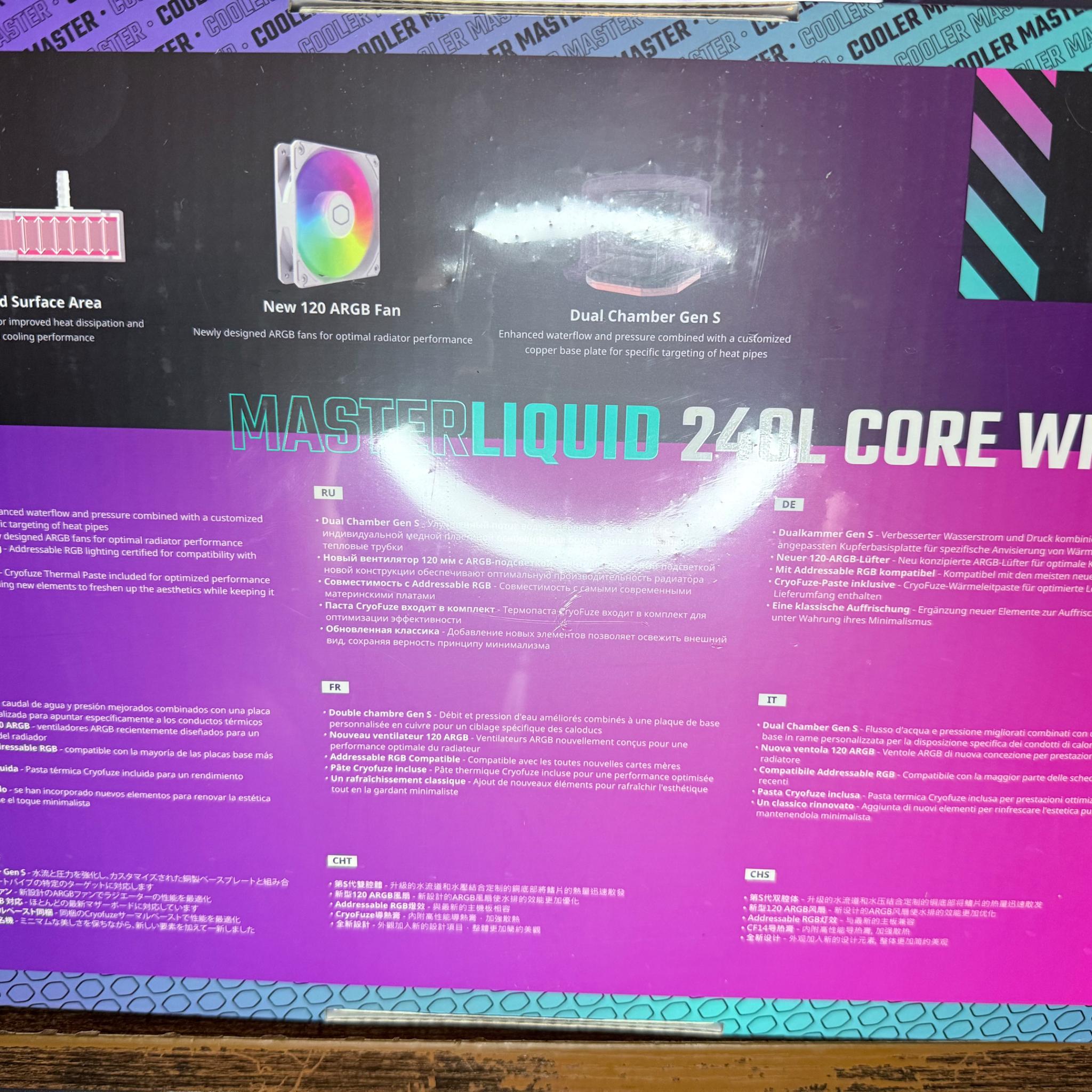 BNIB Cooler Master 240L Core 240mm White AIO Cooler