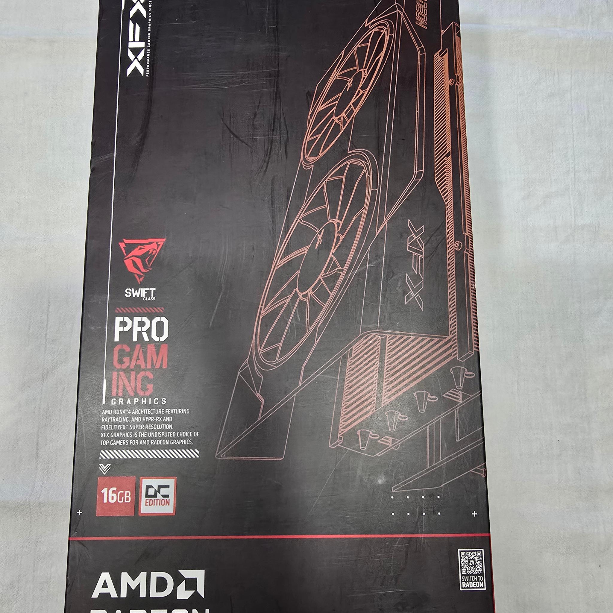 XFX Swift AMD Radeon RX 9060 XT OC Gaming Edition with 16GB GDDR6 HDMI 2xDP