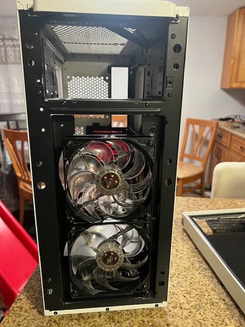 Fractal Design Focus G White ATX Mid Tower Computer Case + Powerspec 650 Watt ATX Power Supply.