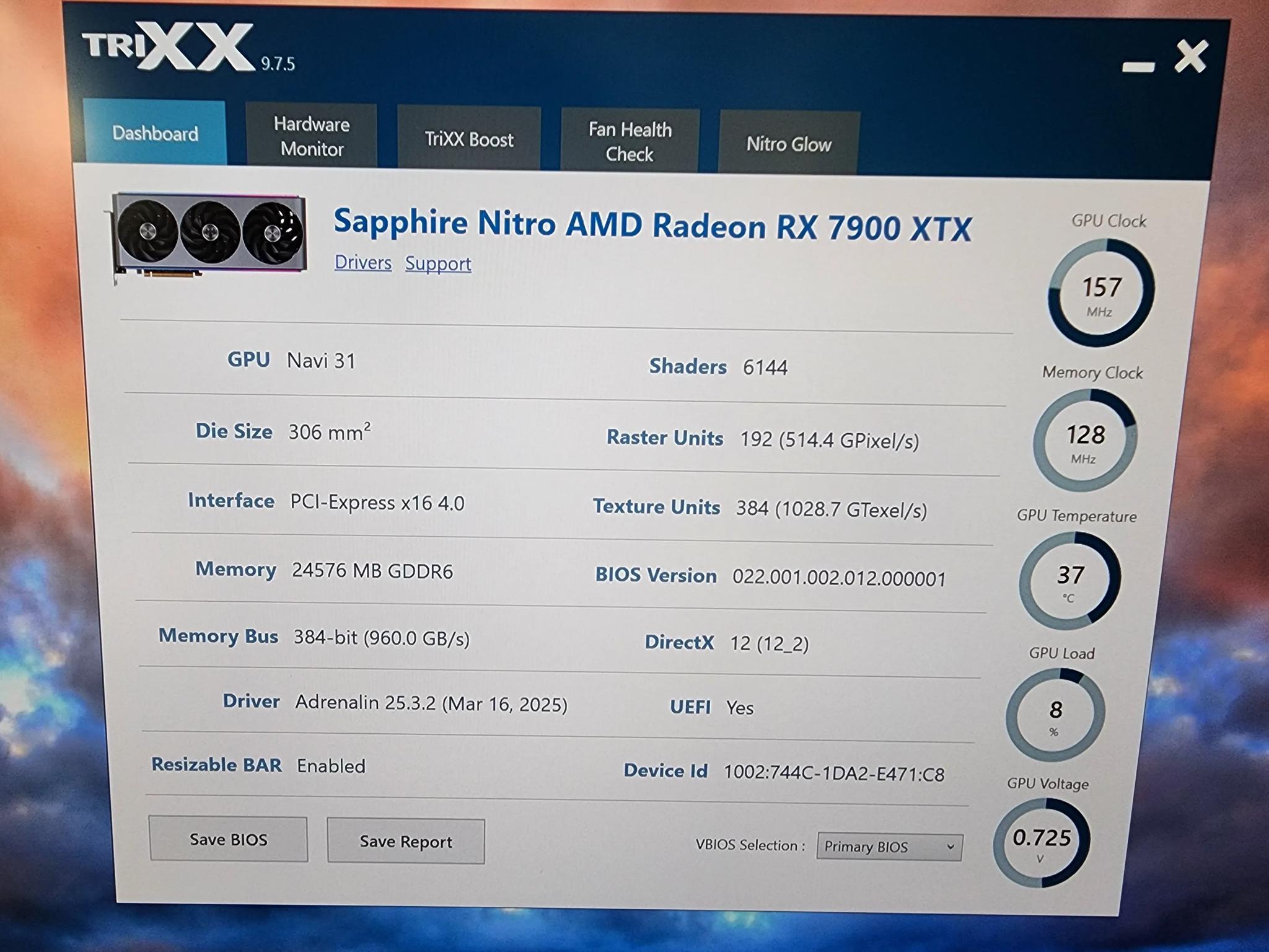 Sapphire NITRO+ AMD Radeon™ RX 7900 XTX Vapor-X 24GB  7900XTX