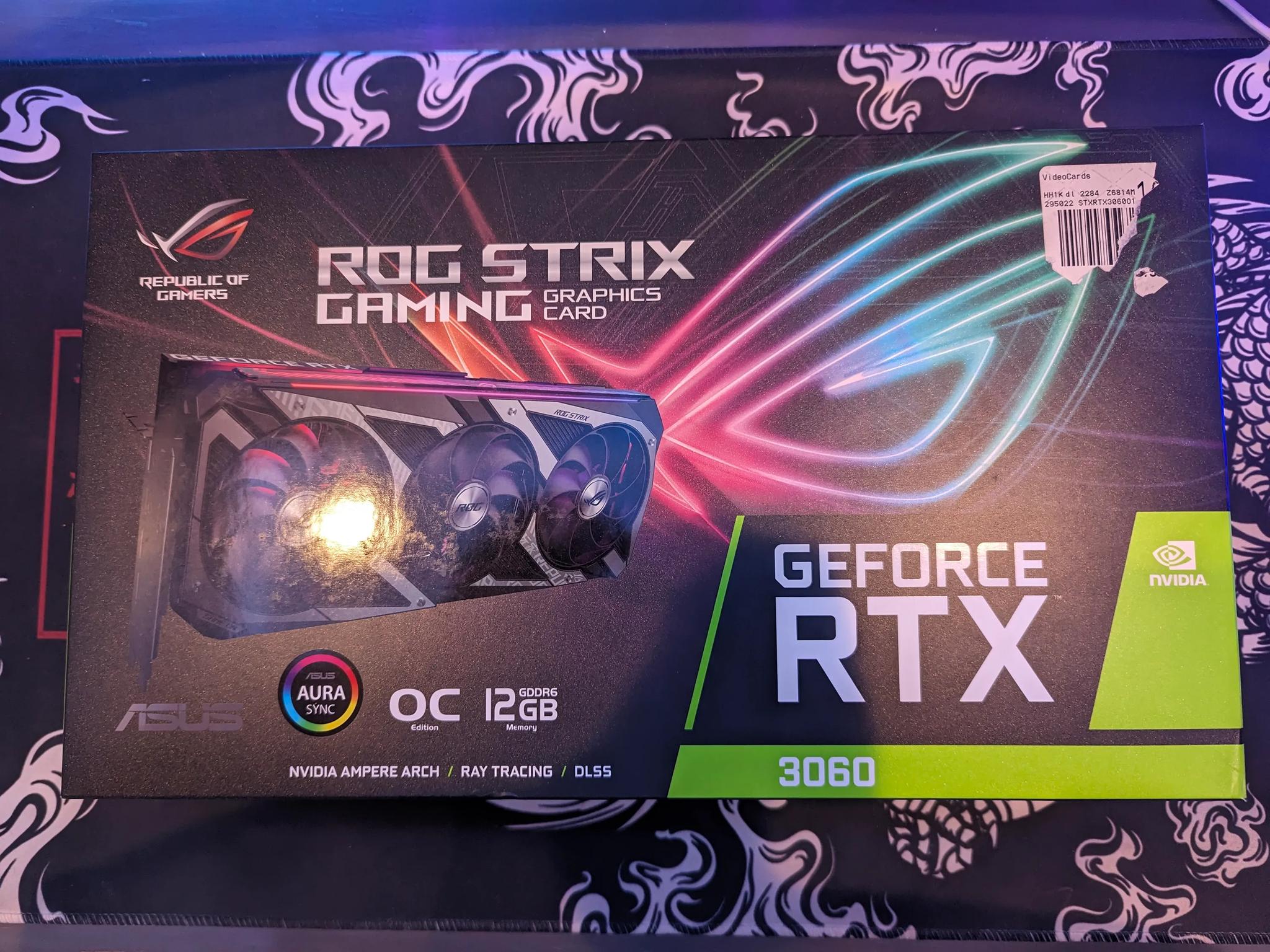 ASUS ROG Strix GeForce RTX 3060 OC Edition 12GB GDDR6 Graphics Card
