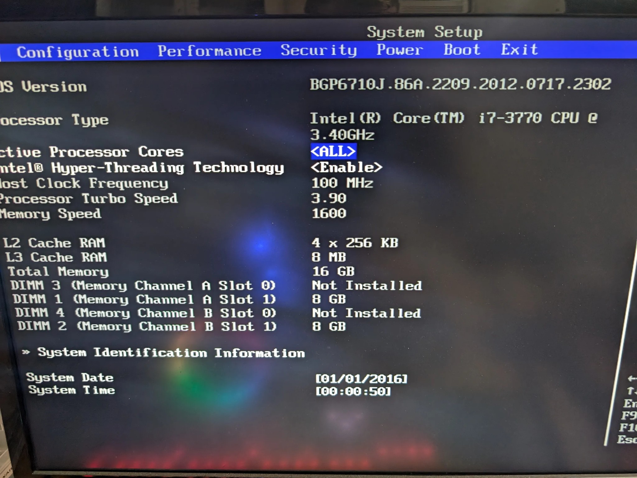 Intel DP67BG + i7 3770 + 16GB DDR3 1600mhz