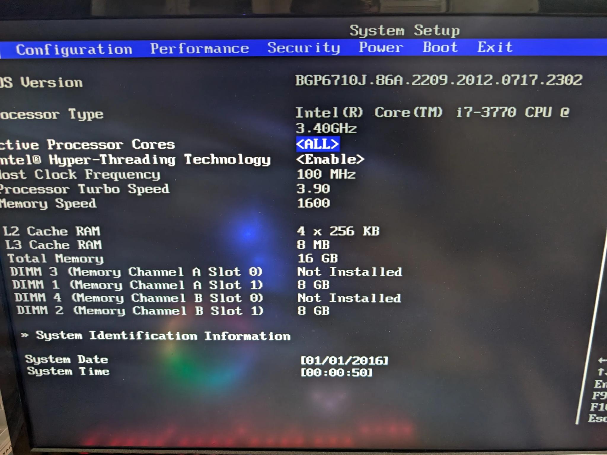 Intel DP67BG + i7 3770 + 16GB DDR3 1600mhz