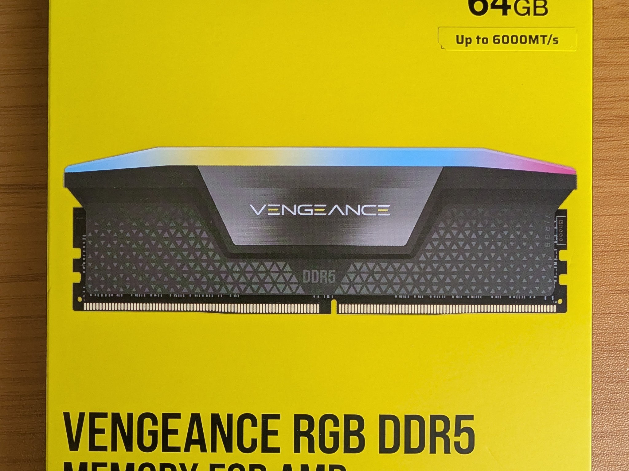 CORSAIR VENGEANCE RGB DDR5 64GB (2x32GB) 6000MT/s CL30 -NEW OPEN BOX