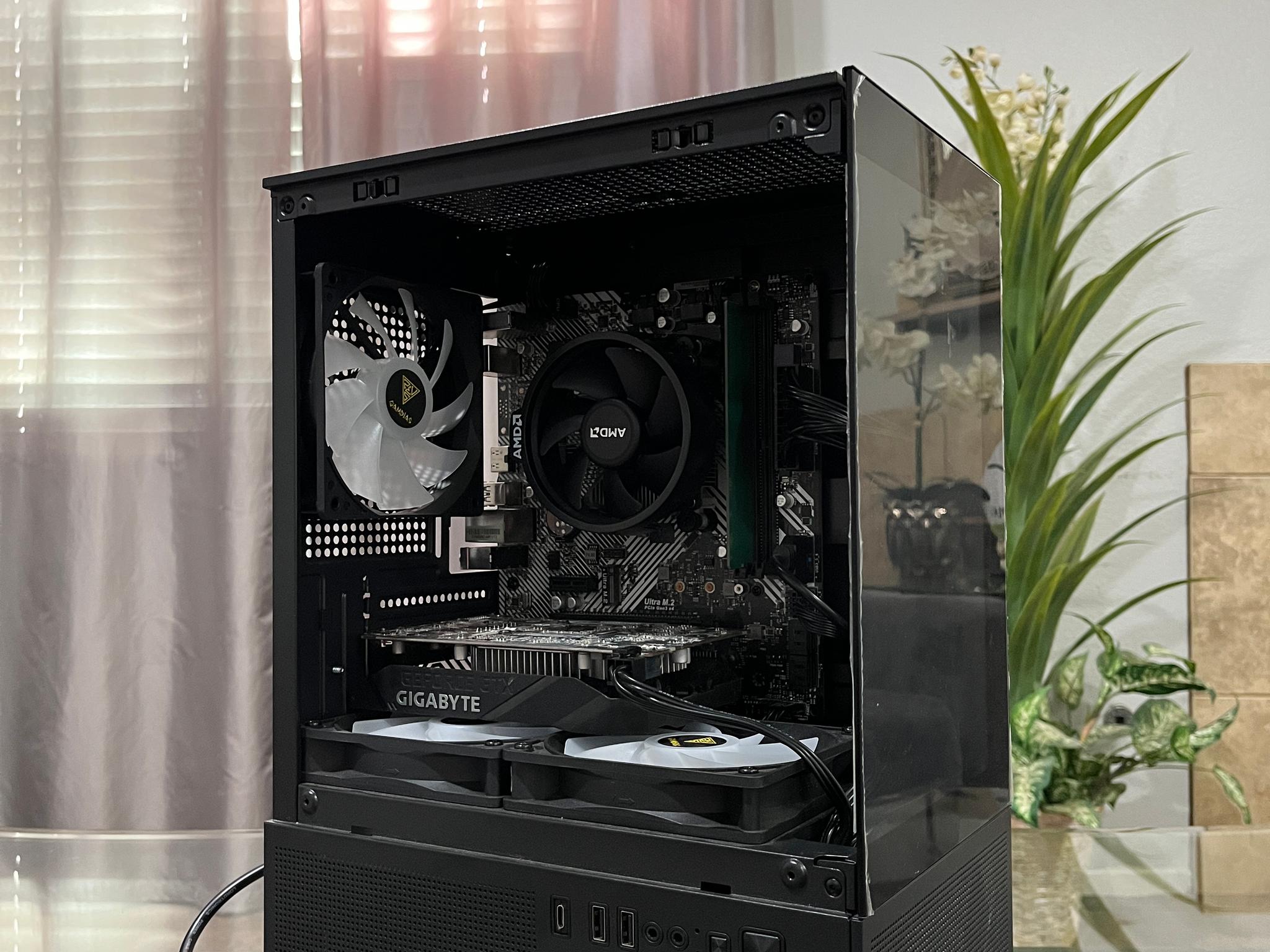 GTX 1650 4GB, Ryzen 5 2600, 8GB RAM | Black RGB Gaming Computer/Pc