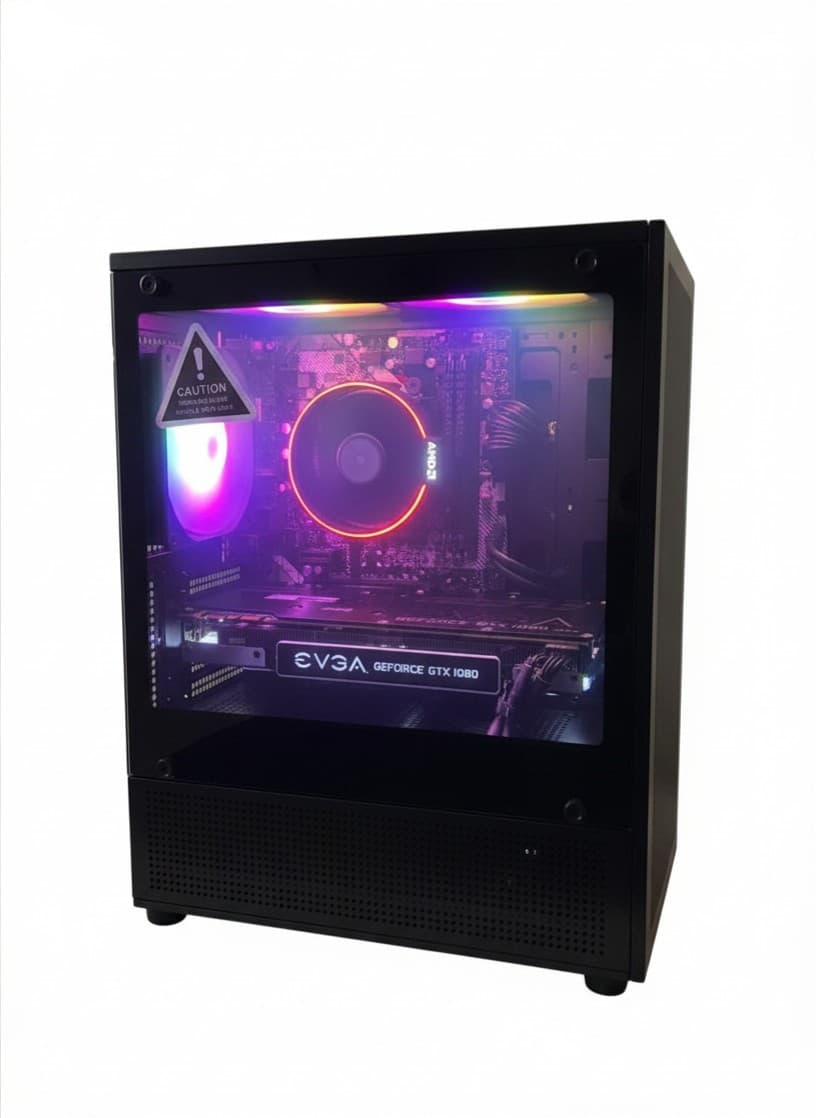 Custom AMD Ryzen 7 Gaming PC — Nvidia GTX 1080 · 16 GB DDR4 · 480 GB SSD · Win 11