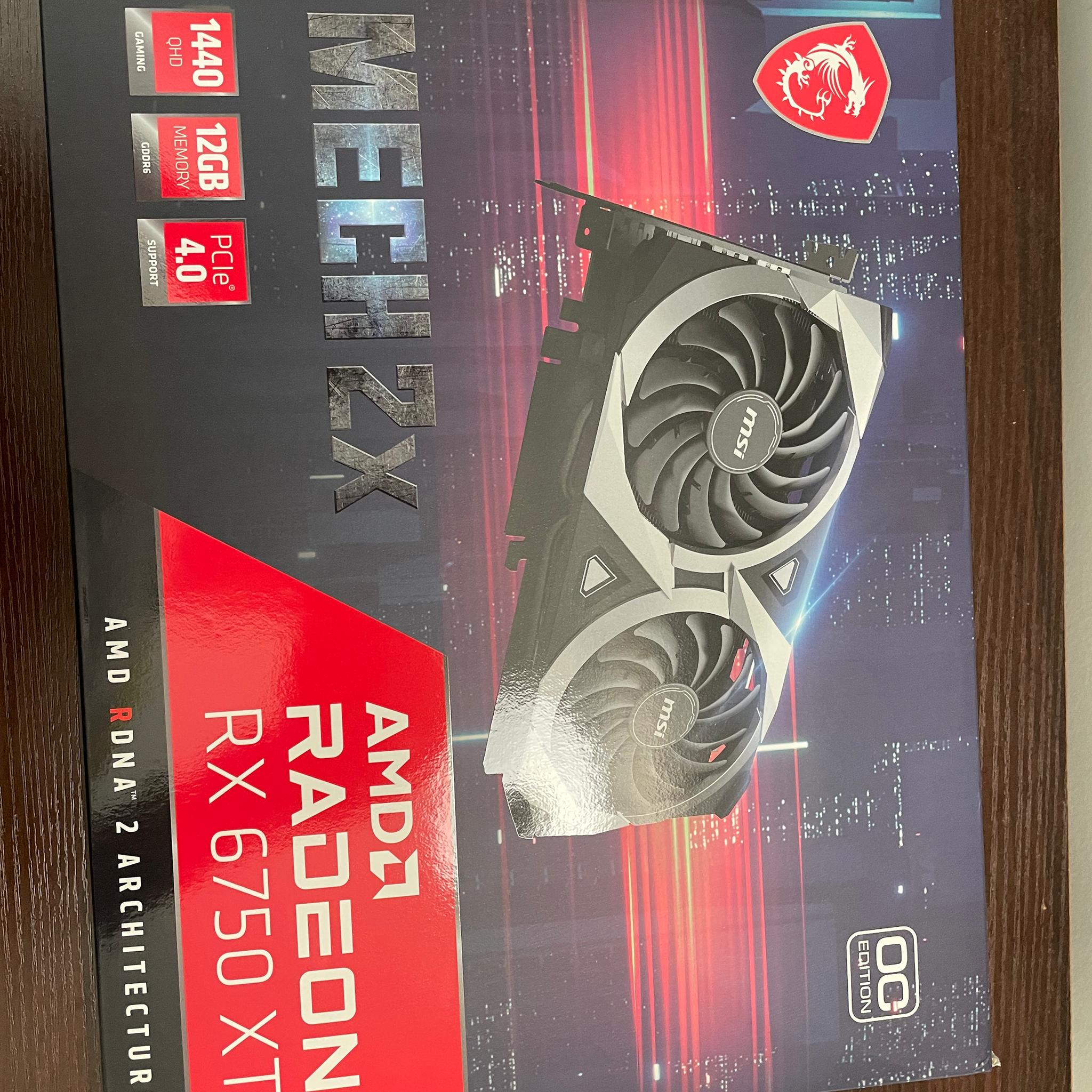 Like New/ Warranty - MSI Mech AMD Radeon RX 6750 XT 2X OC