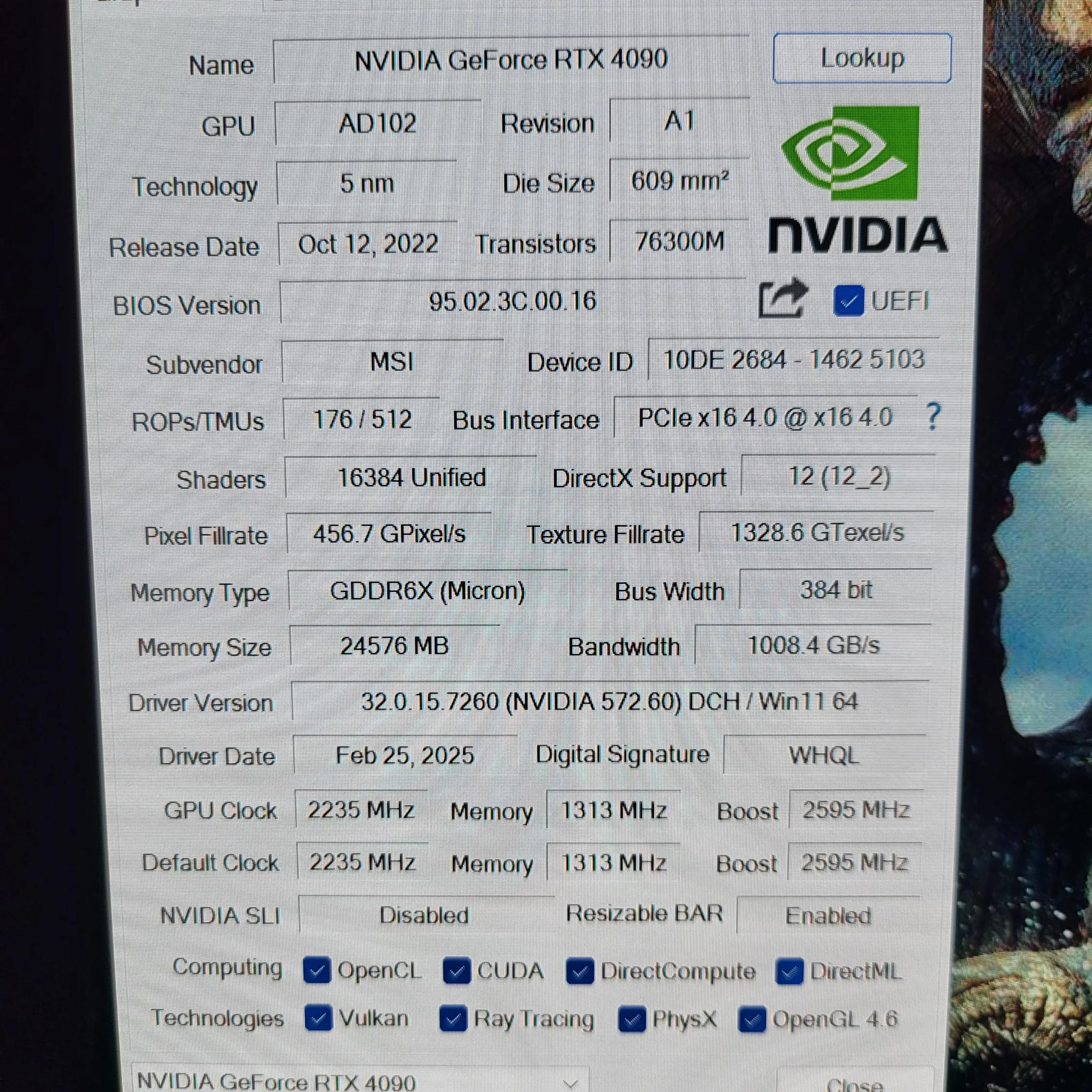 MSI RTX 4090 GAMING X TRIO