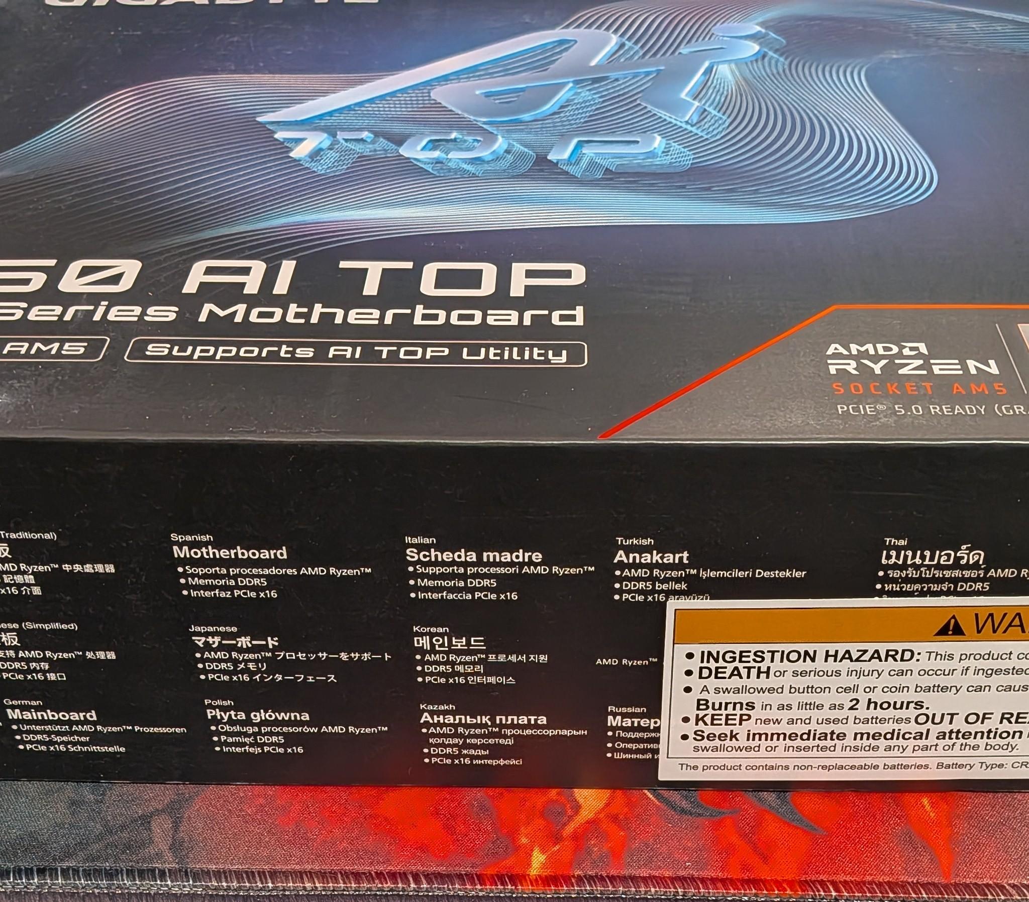 Gigabyte B850 AI TOP ATX AM5 Motherboard
